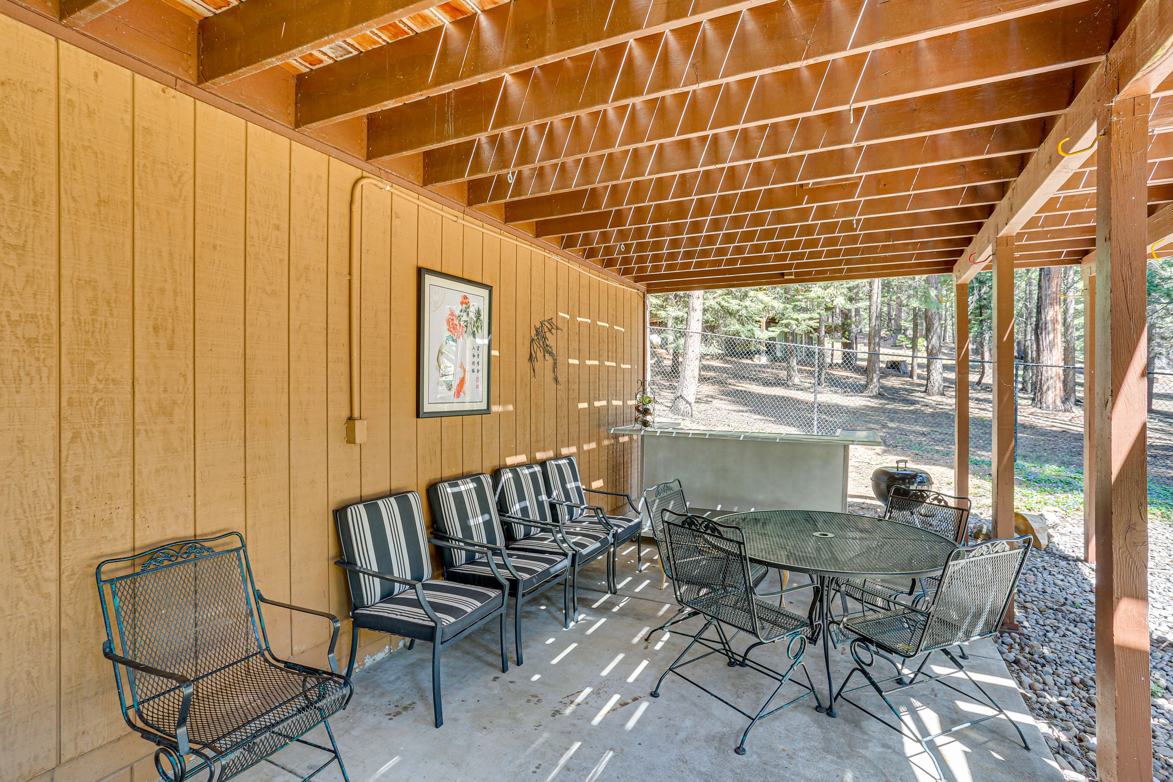 Patio | Dining Area | Charcoal Grill