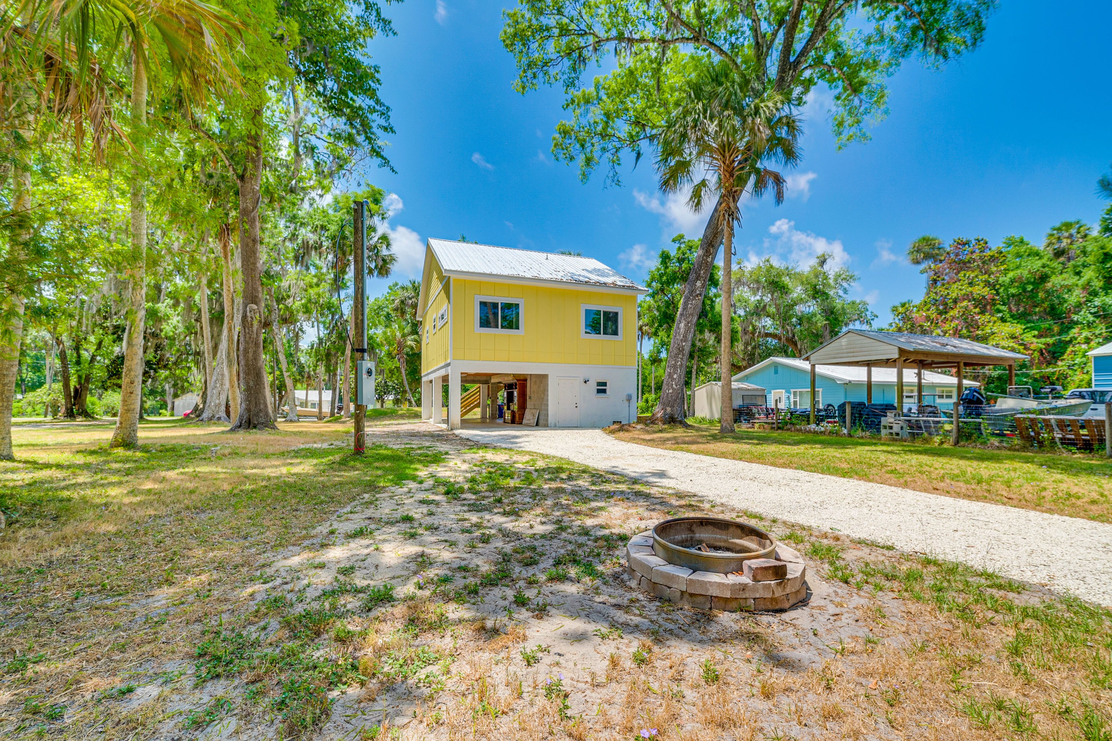Home Exterior | Private Yard w/ Fire Pit