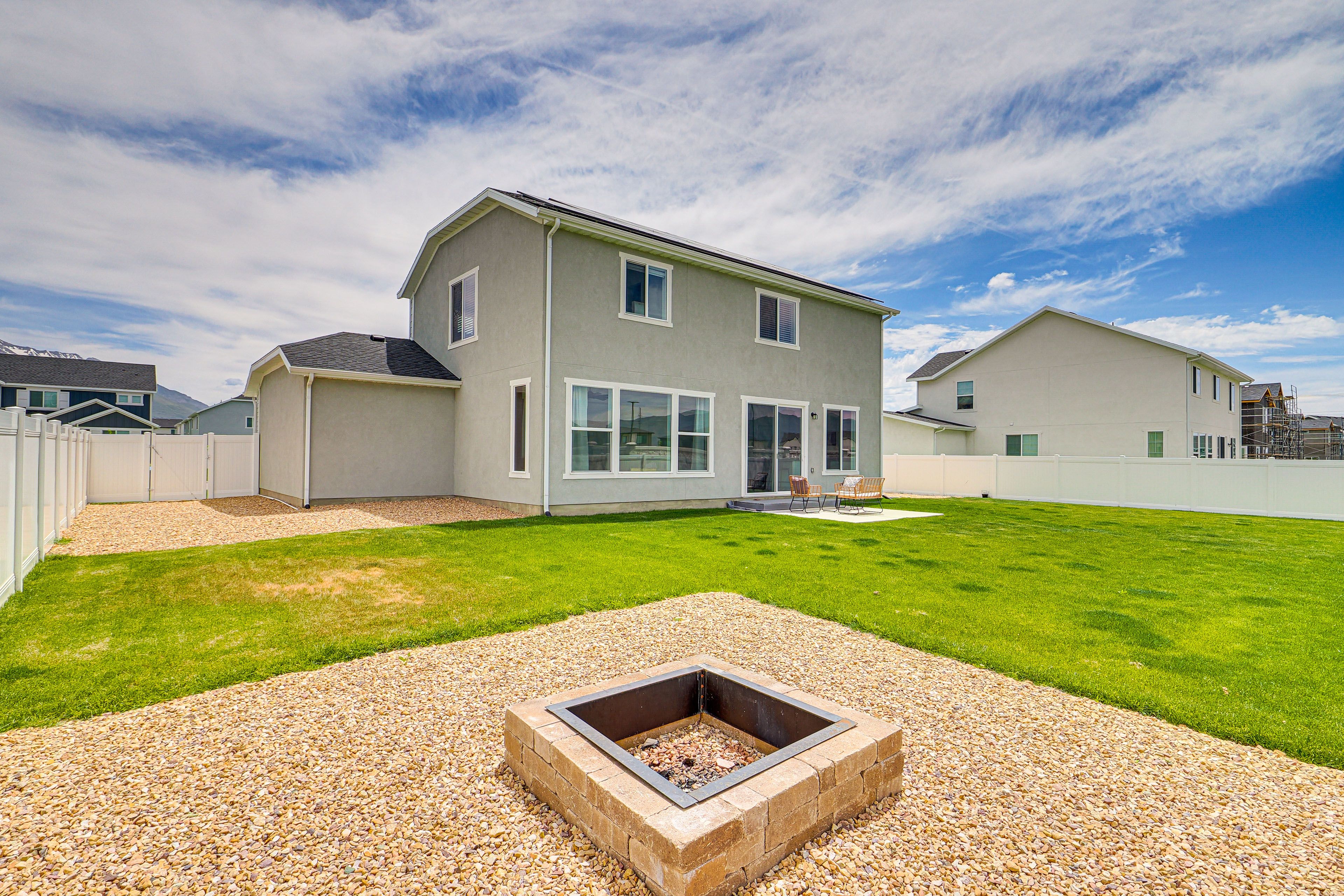 Exterior | Patio | Fire Pit | Mountain View | 2-Story Home