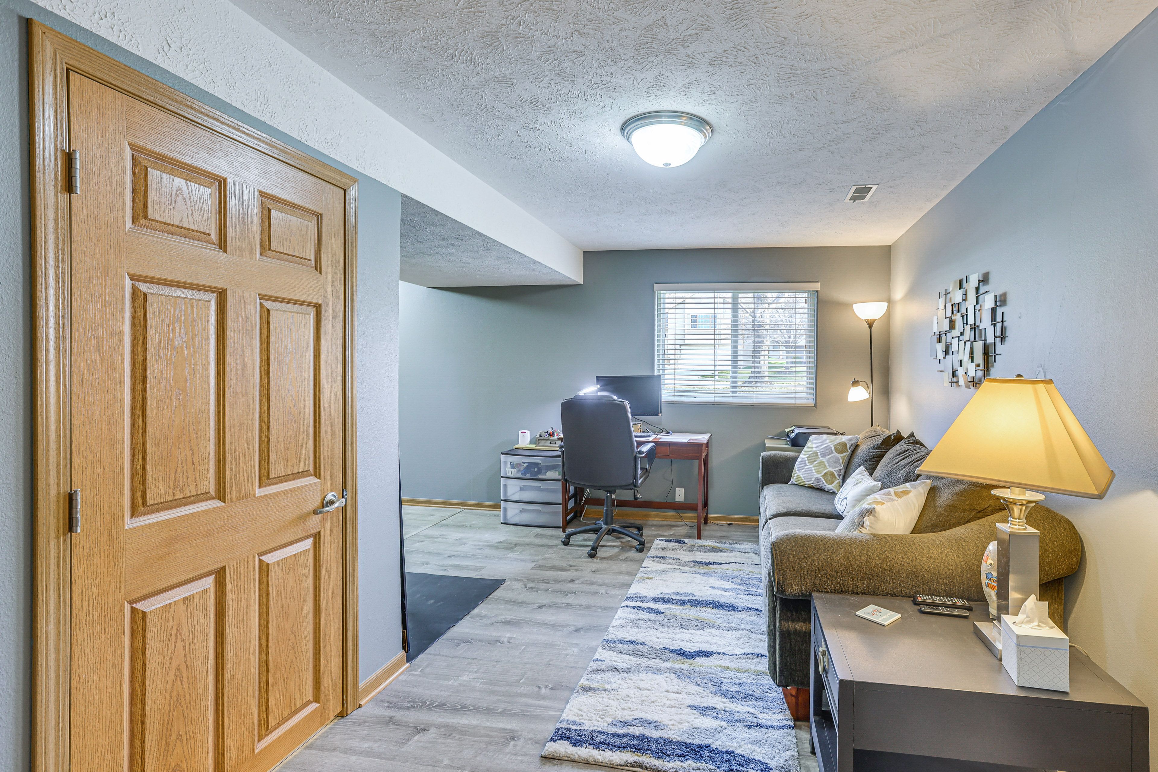2nd Living Room | Lower Level | Smart TV | Dumbbell Rack