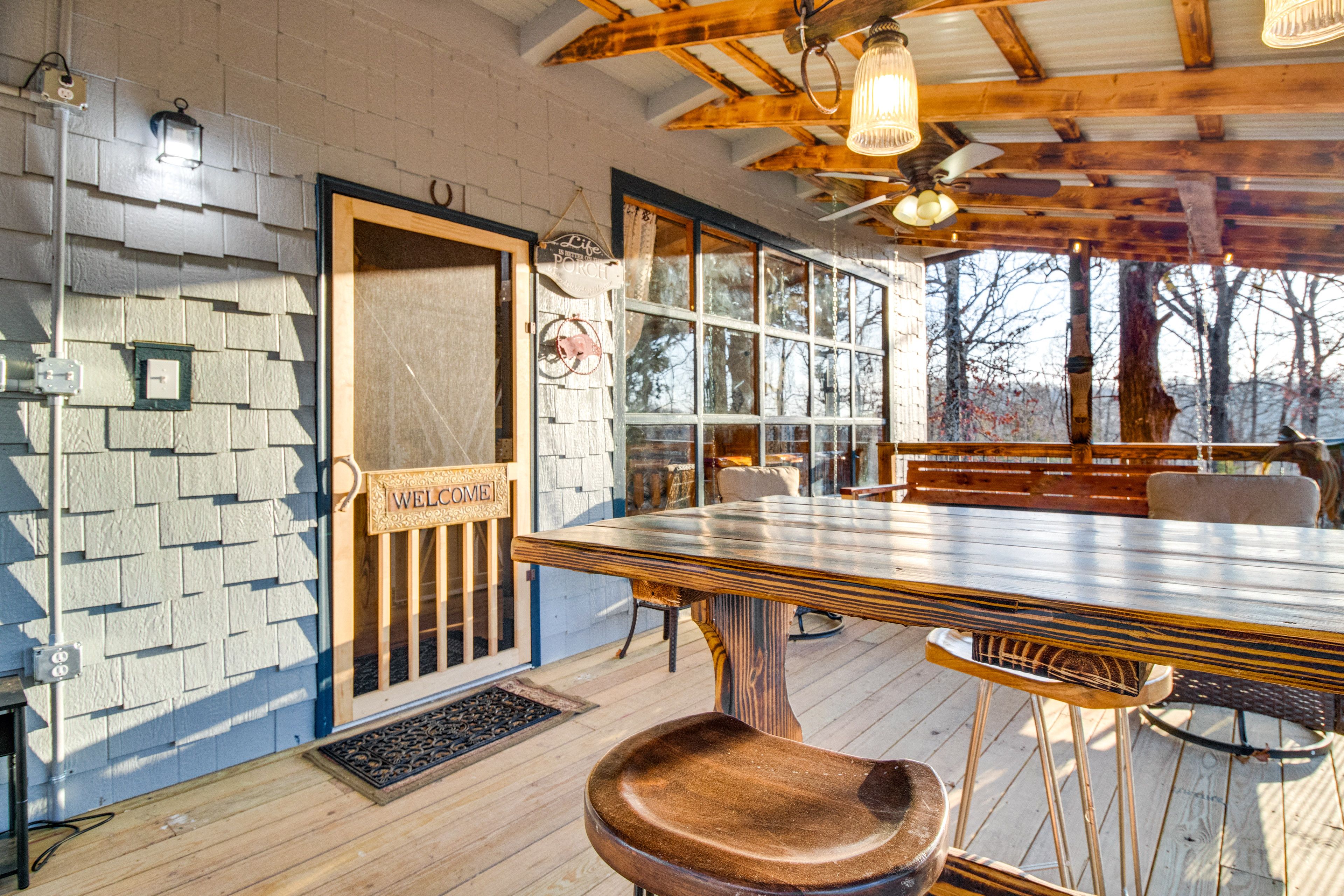 Covered Deck | Swing | Grill | Dining Area
