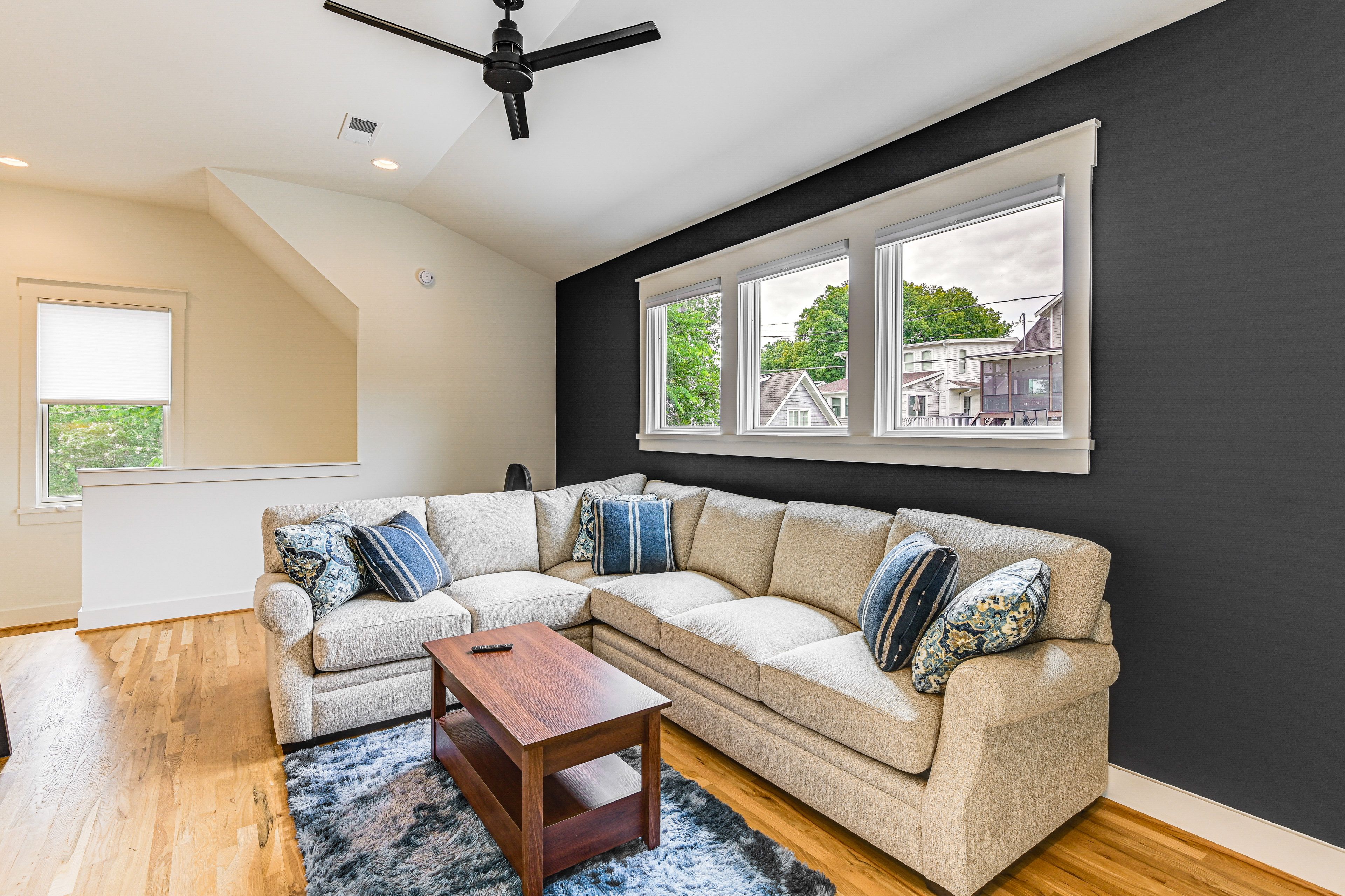 Living Area | 1st Floor | Central A/C & Heating