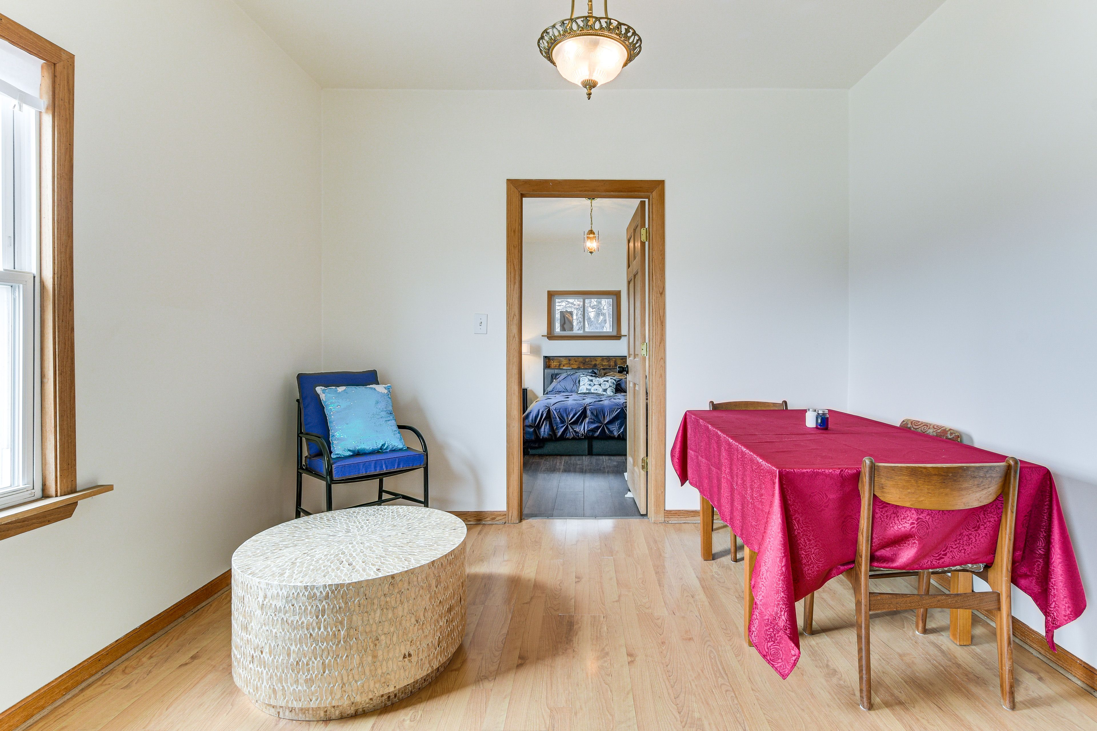 Dining Area | Main Level | Dining Table | Dishware/Flatware | Full Futon