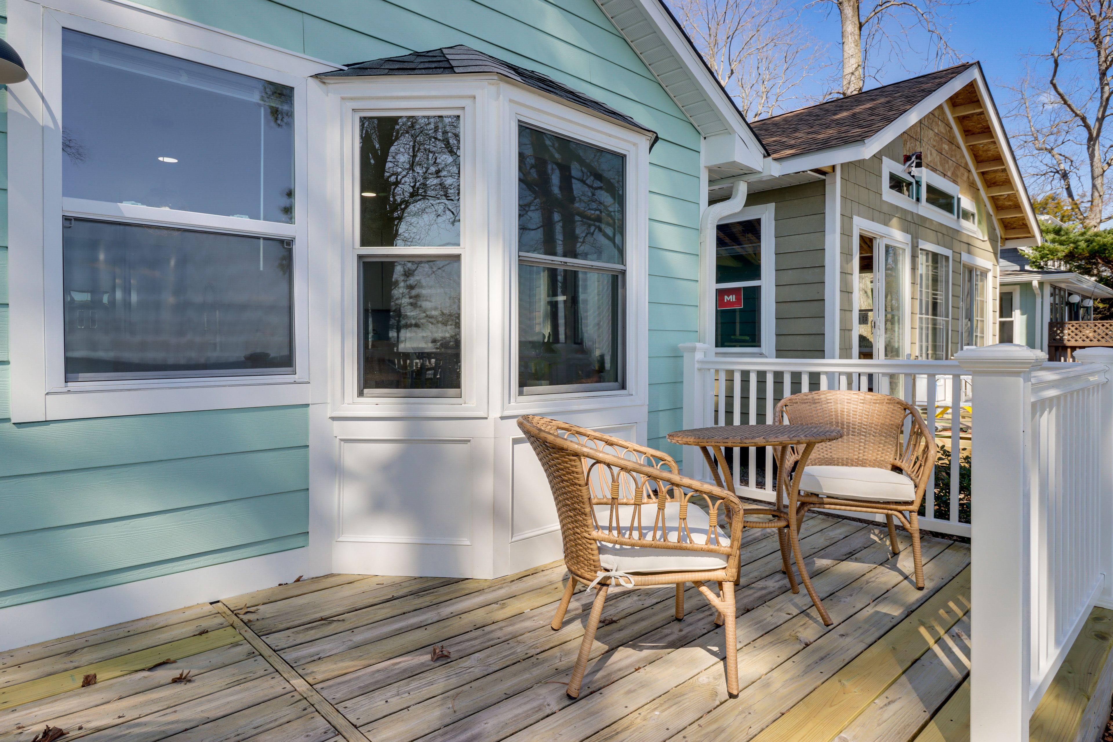 Deck | Outdoor Seating & Dining | Bay Views