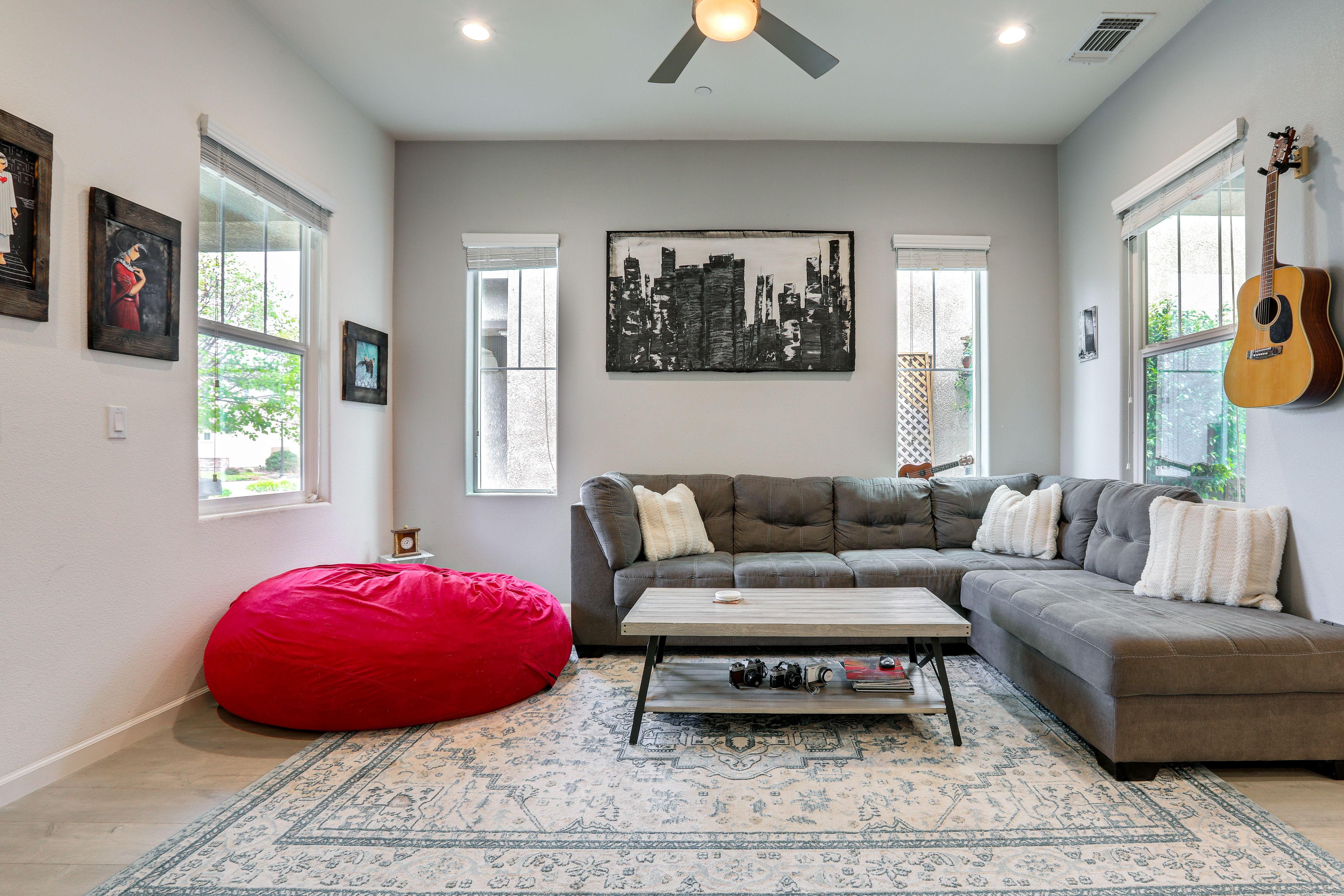 Living Room | 1st Floor | Central Heat & A/C | Free WiFi