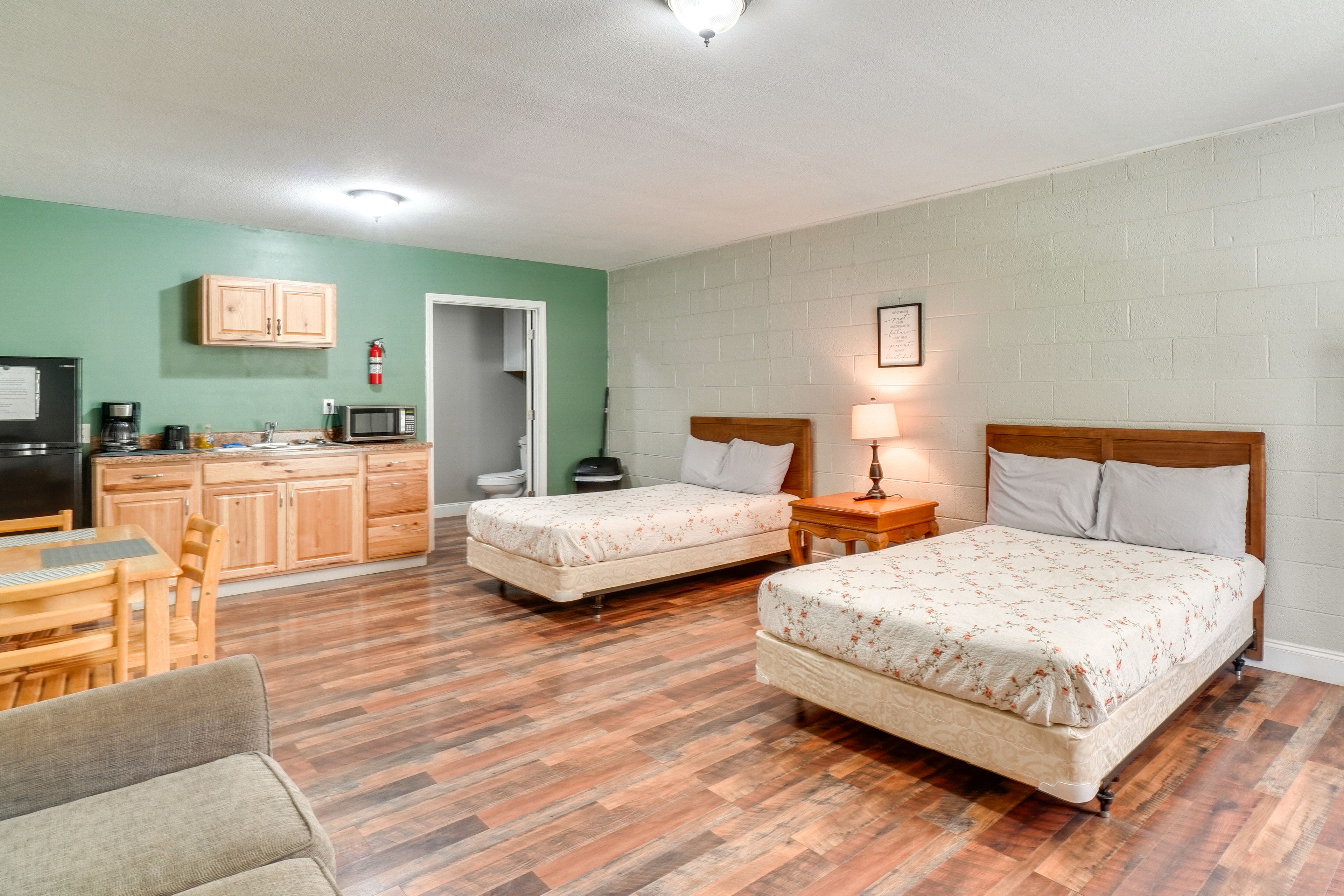 Studio | 2 Full Beds | Linens Provided | Flat-Screen TV