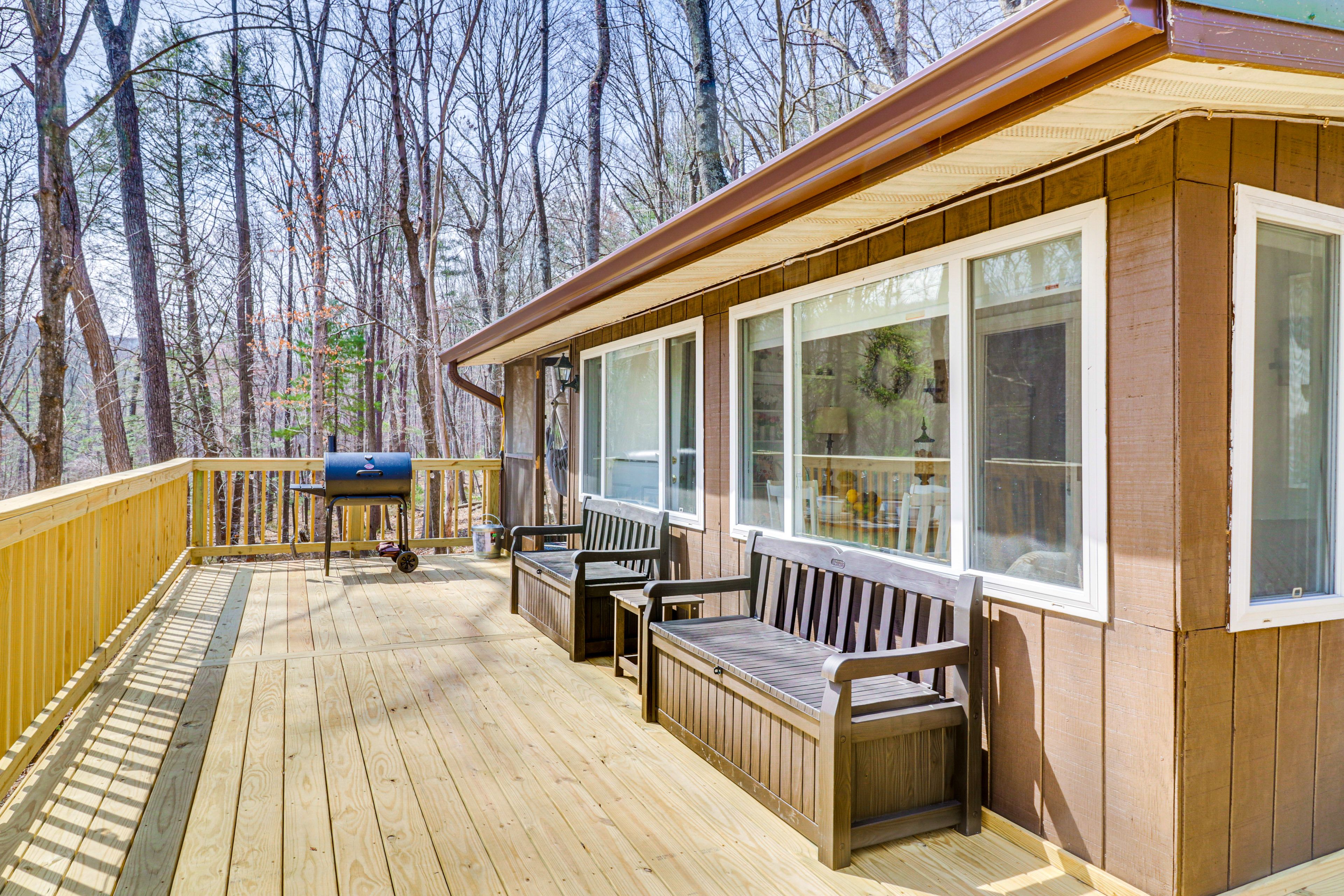 Wraparound Deck | Wood-Burning Fire Pit | Outdoor Dining Area | Hammock