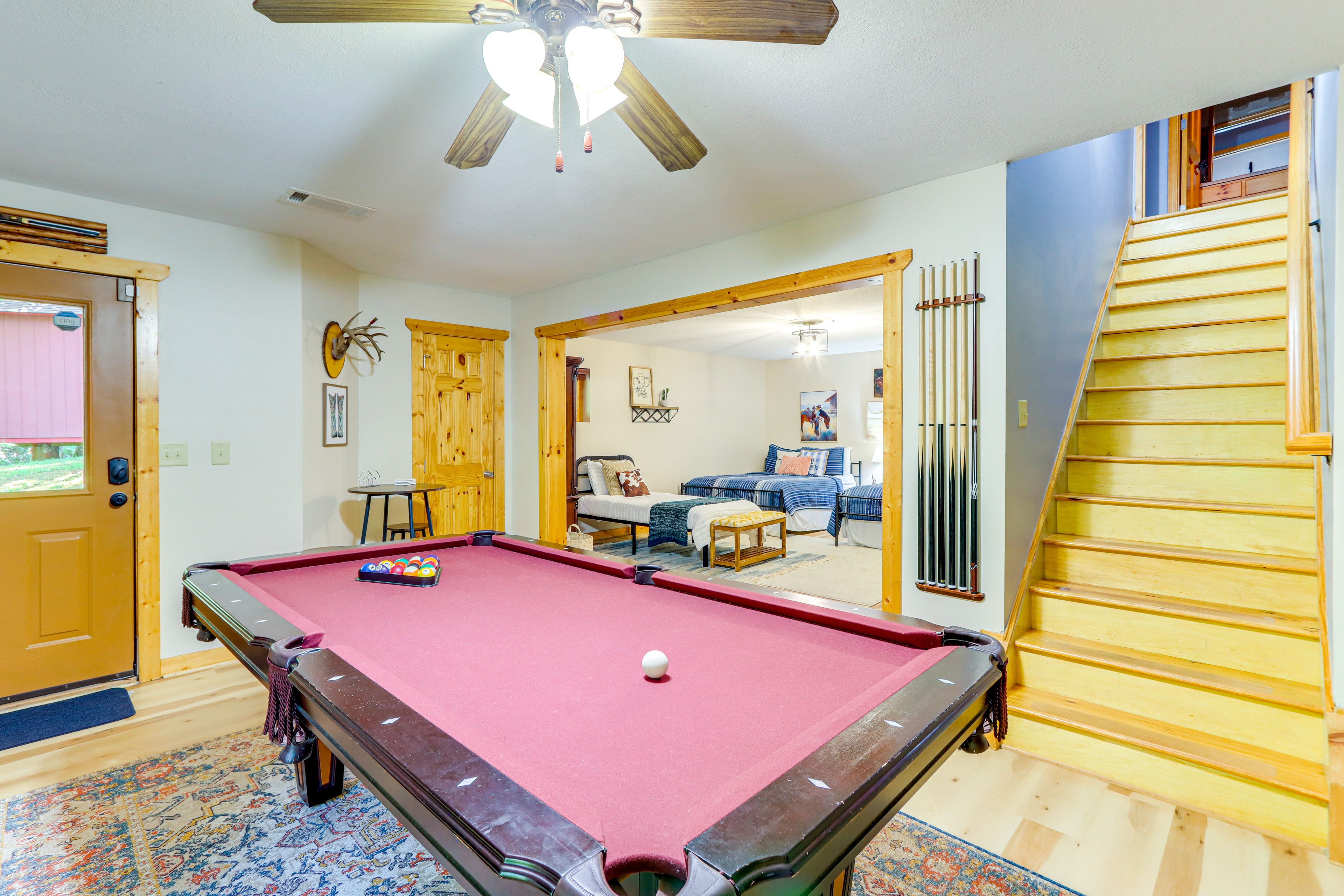 Game Room Area | Lower Level | Pool Table | Board Games