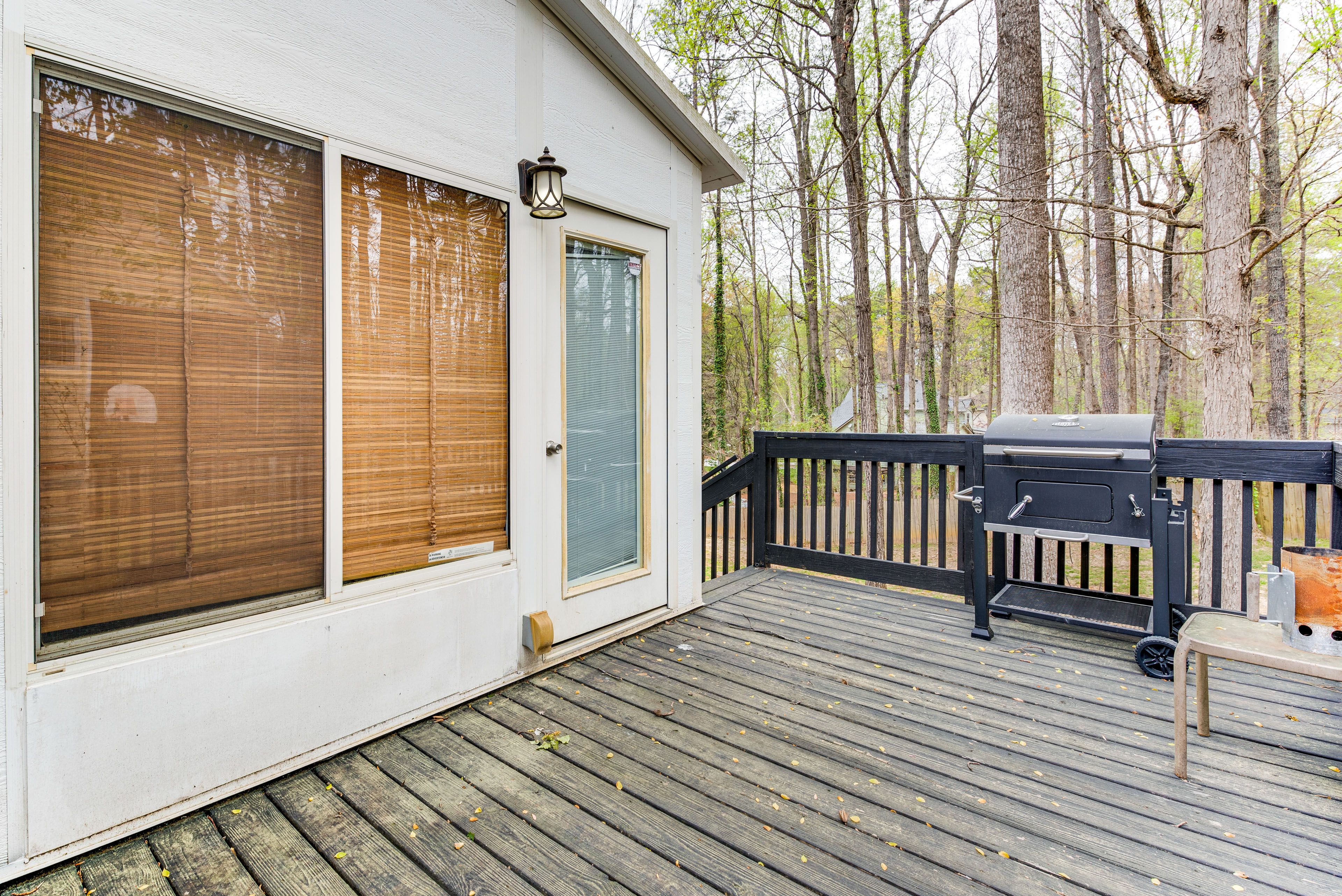 Elevated Deck | Charcoal Grill (Charcoal Not Provided)
