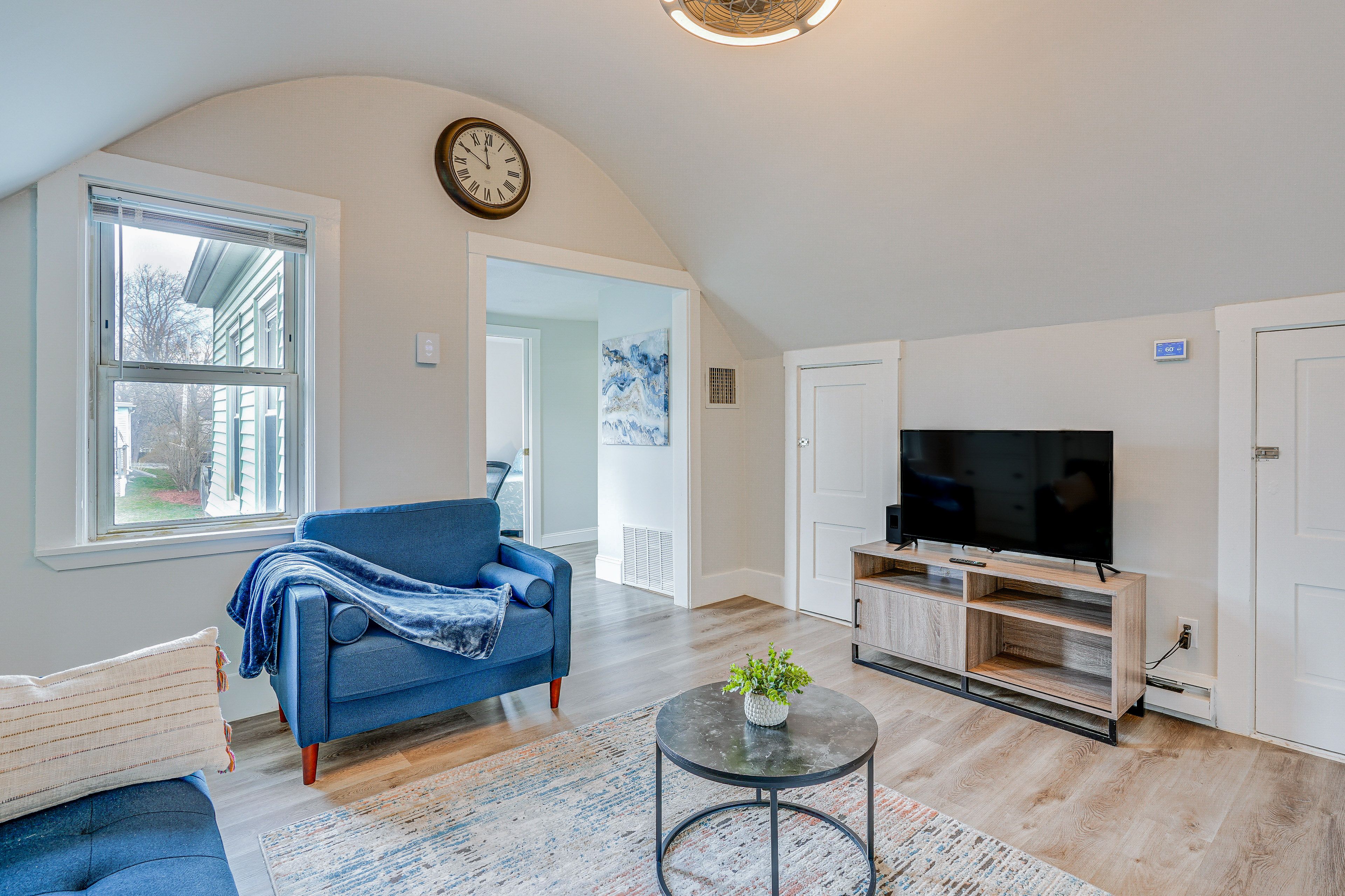 Living Room | Smart TV w/ Streaming Services | Window A/C Unit (Seasonal)