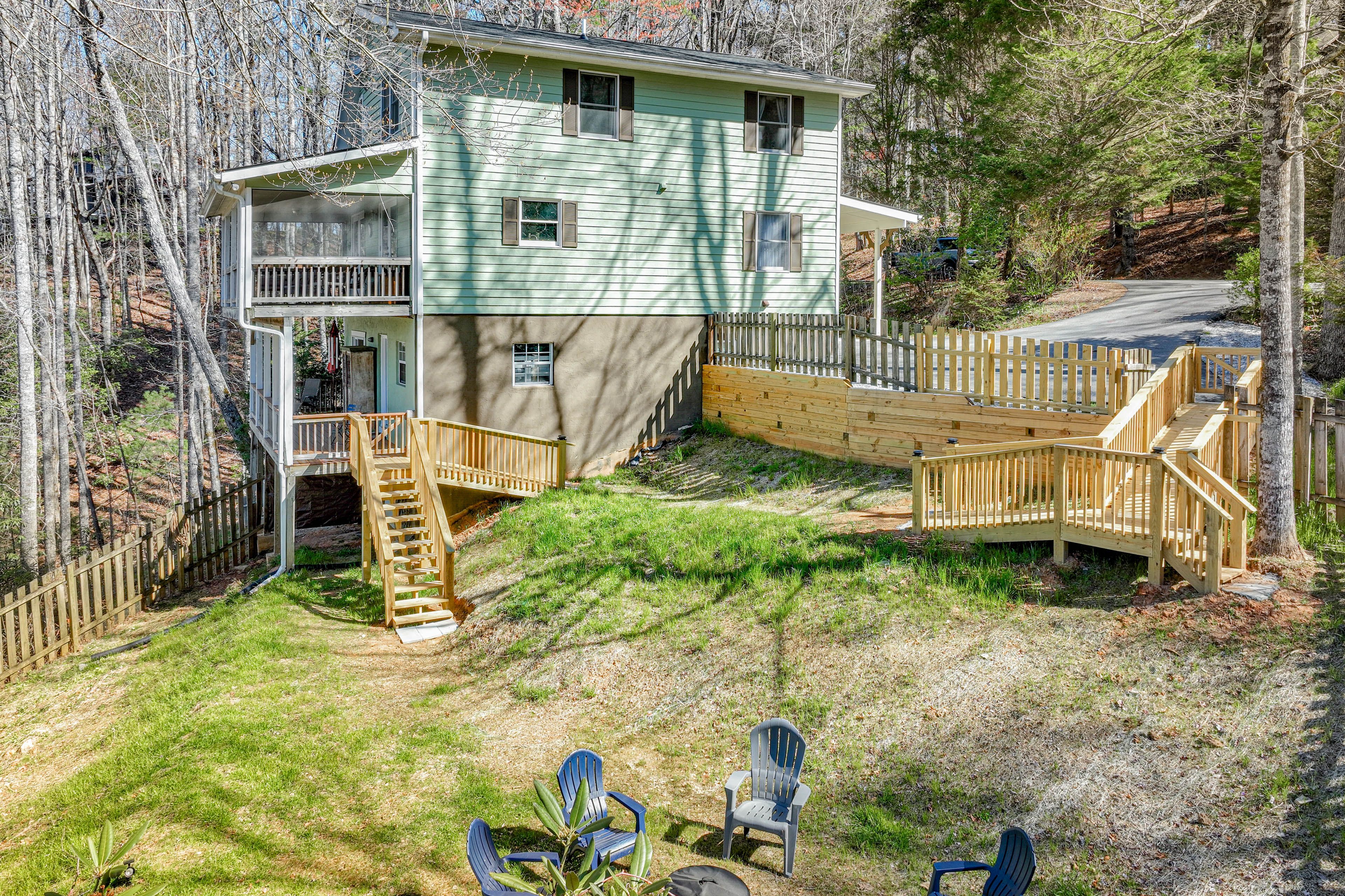 Outdoor Space | Fire Pit w/ Seating (Wood Not Provided) | Fenced Yard