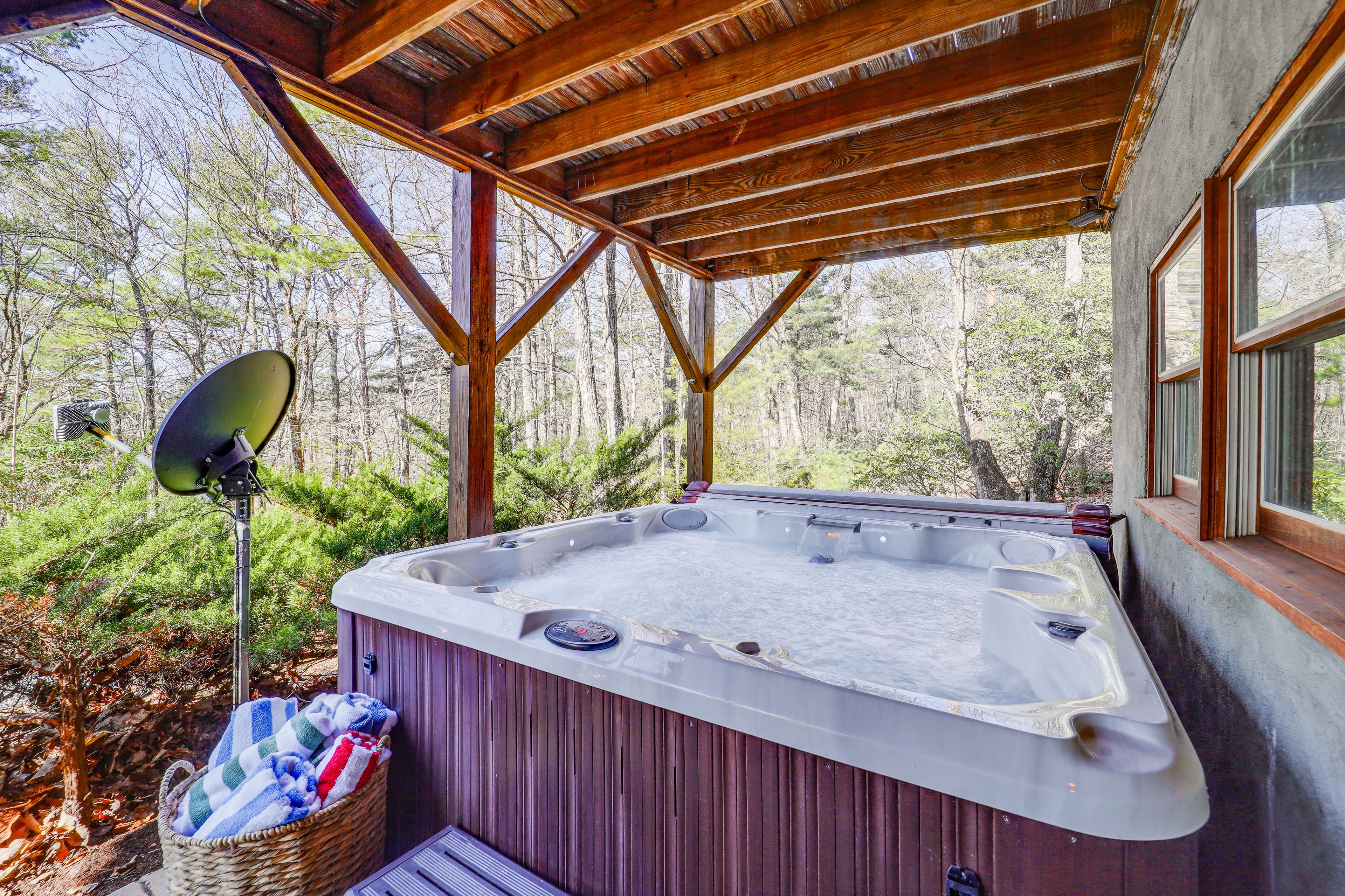 Private Hot Tub | Peaceful Wooded Property