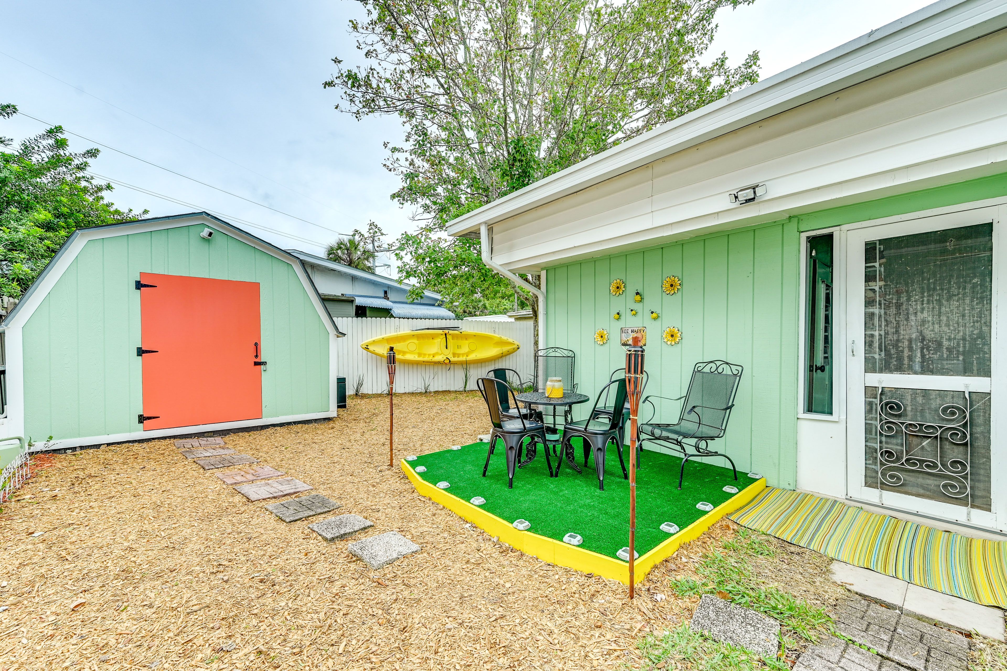 Fenced Backyard | Paddleboard Provided | Gas Grill | Outdoor Dining Areas