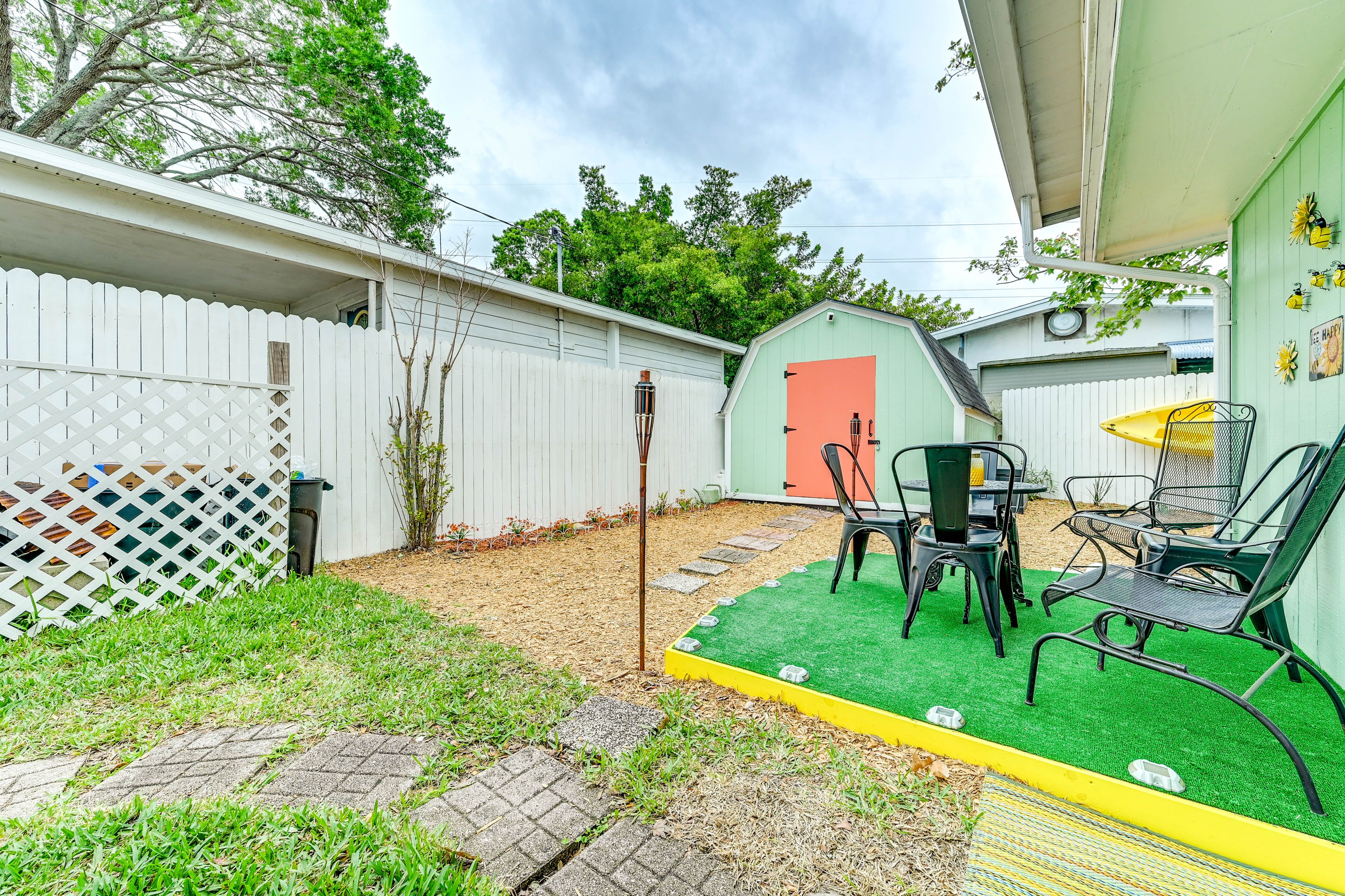 Fenced Backyard | 2 Outdoor Dining Areas | Gas Grill | Paddleboard Provided