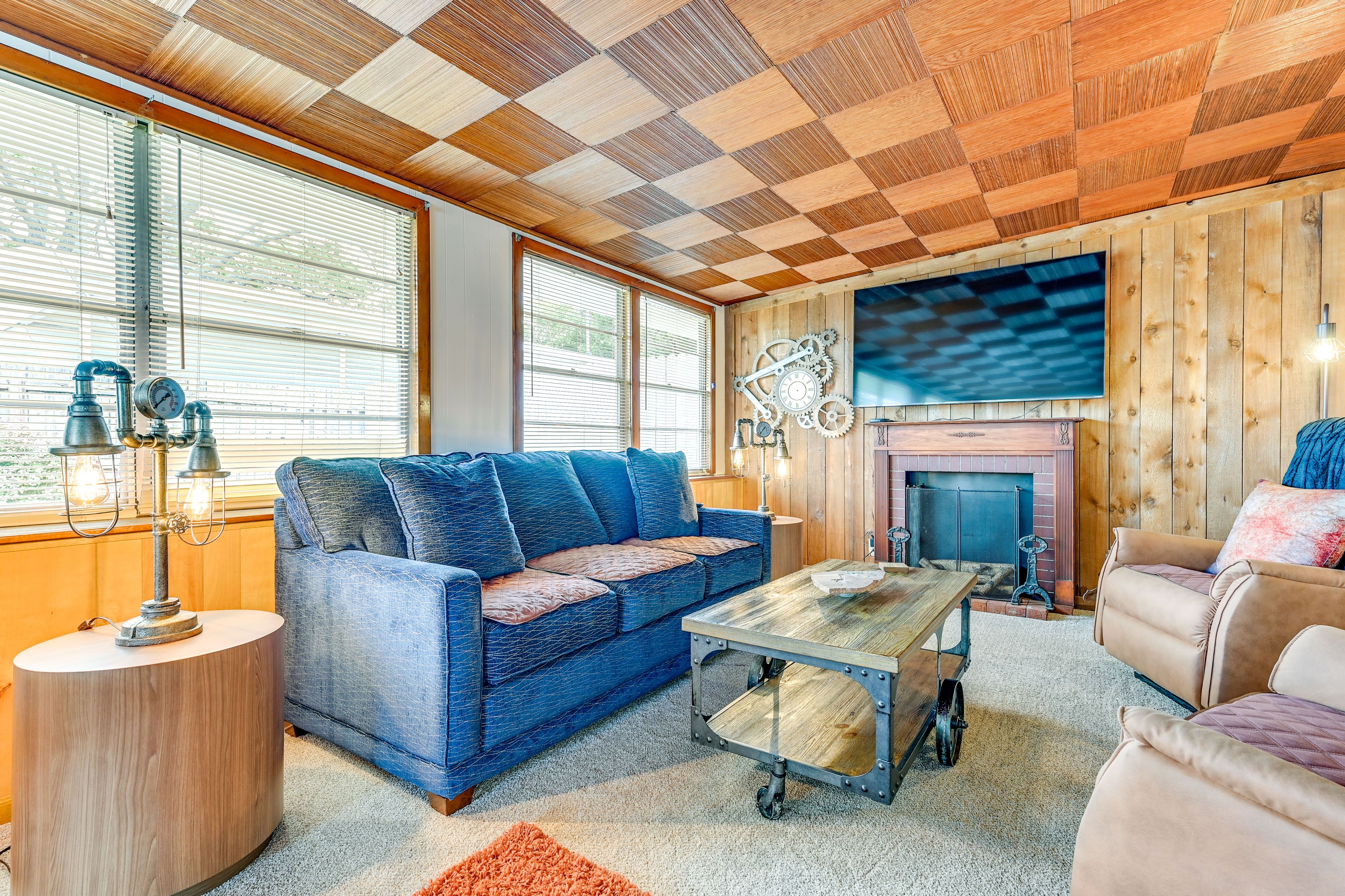 Living Room | Queen Sleeper Sofa | Board Games | Arcade Machine | Treadmill