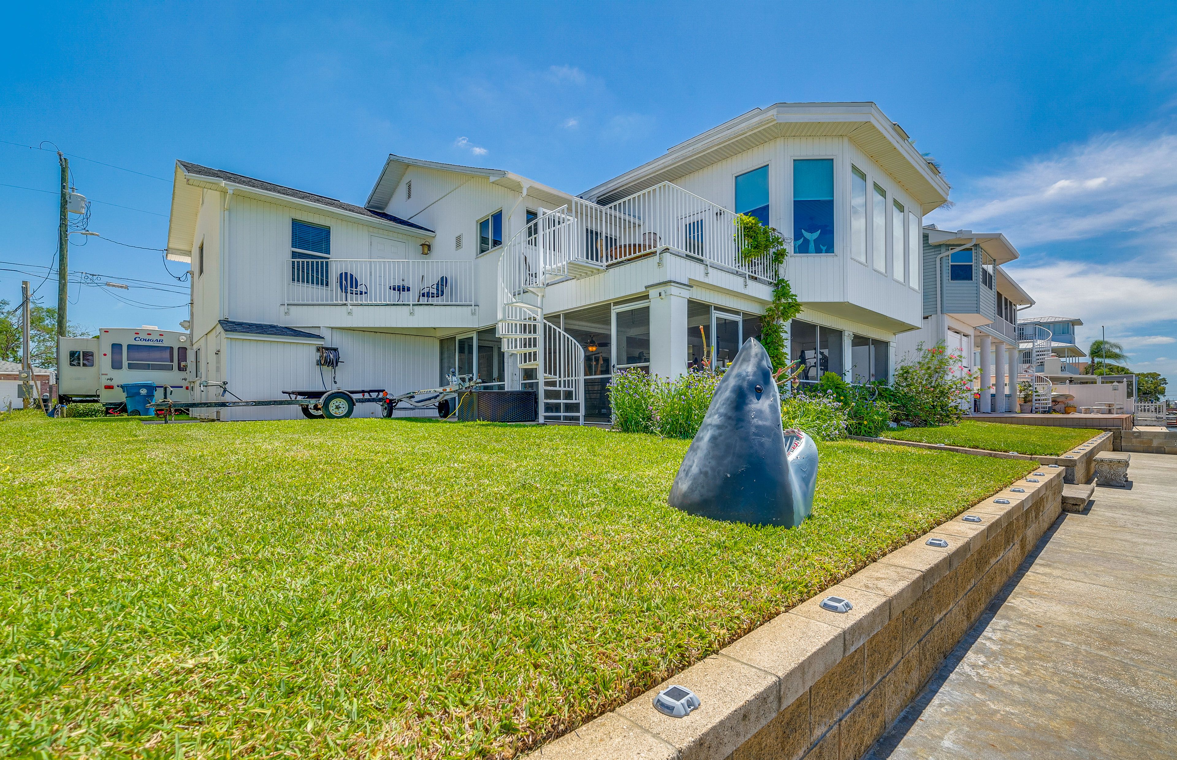 House Exterior | Private Boat Dock | 4 Bikes Provided