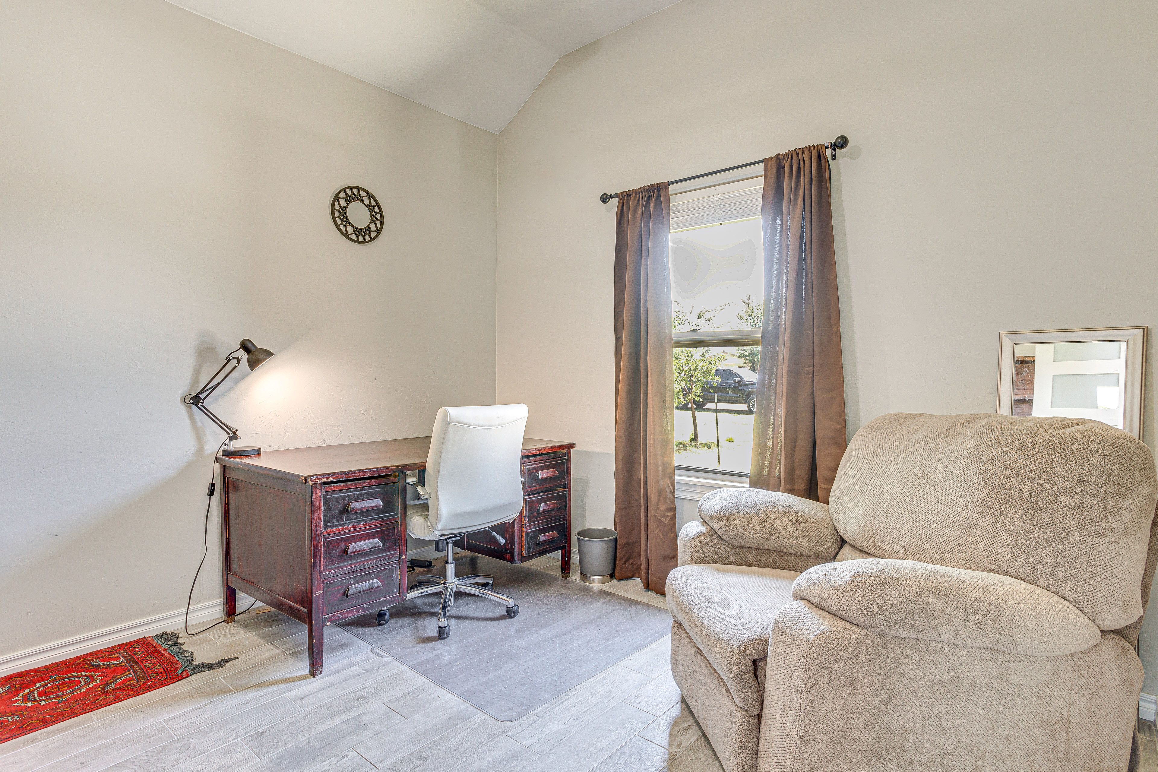 Home Office | Laptop-Friendly Workspace | Central Heating & A/C
