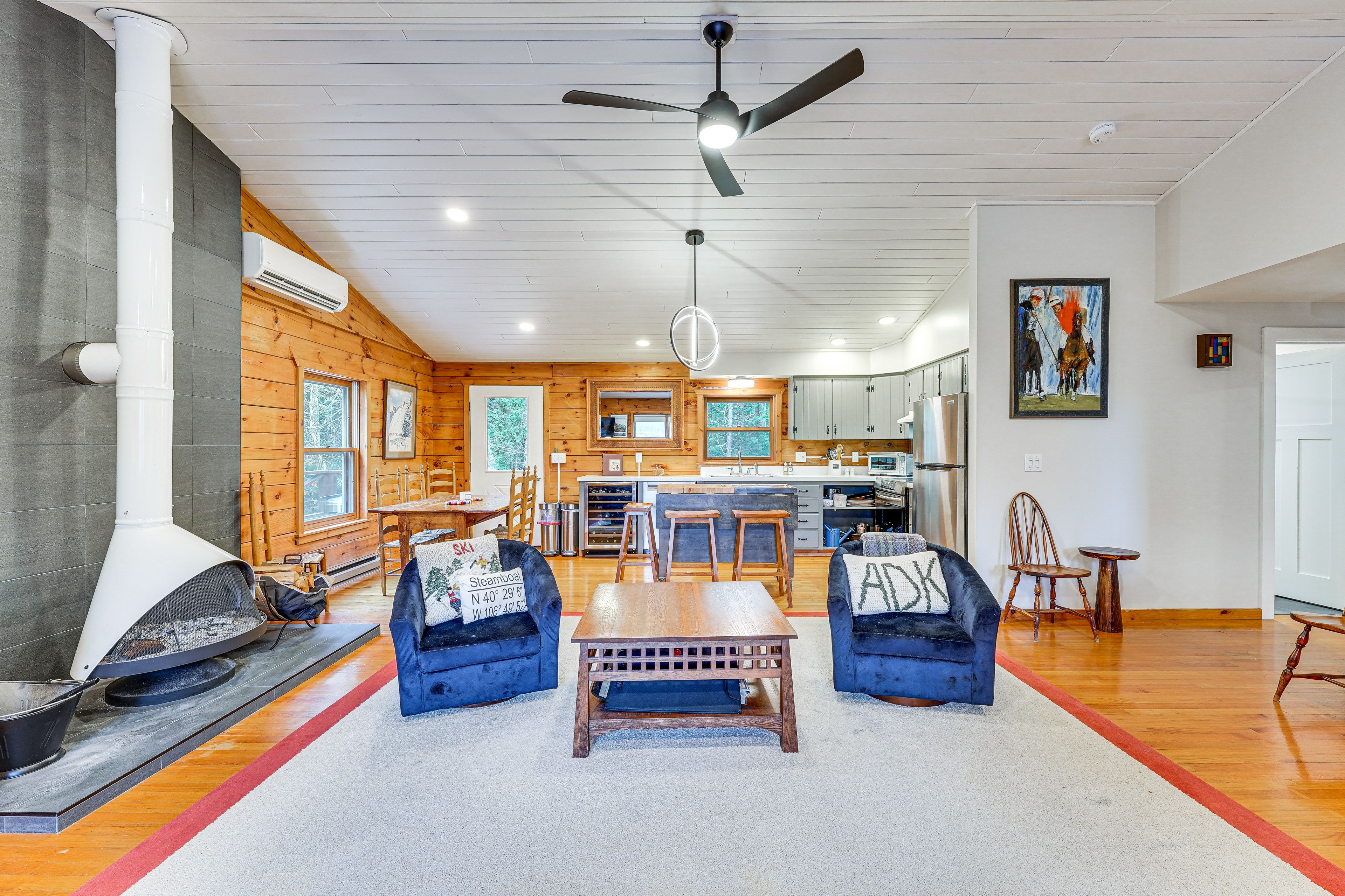 Lake Placid Vacation Rental | 3BR | 2BA | 1,200 Sq Ft | Steps Required