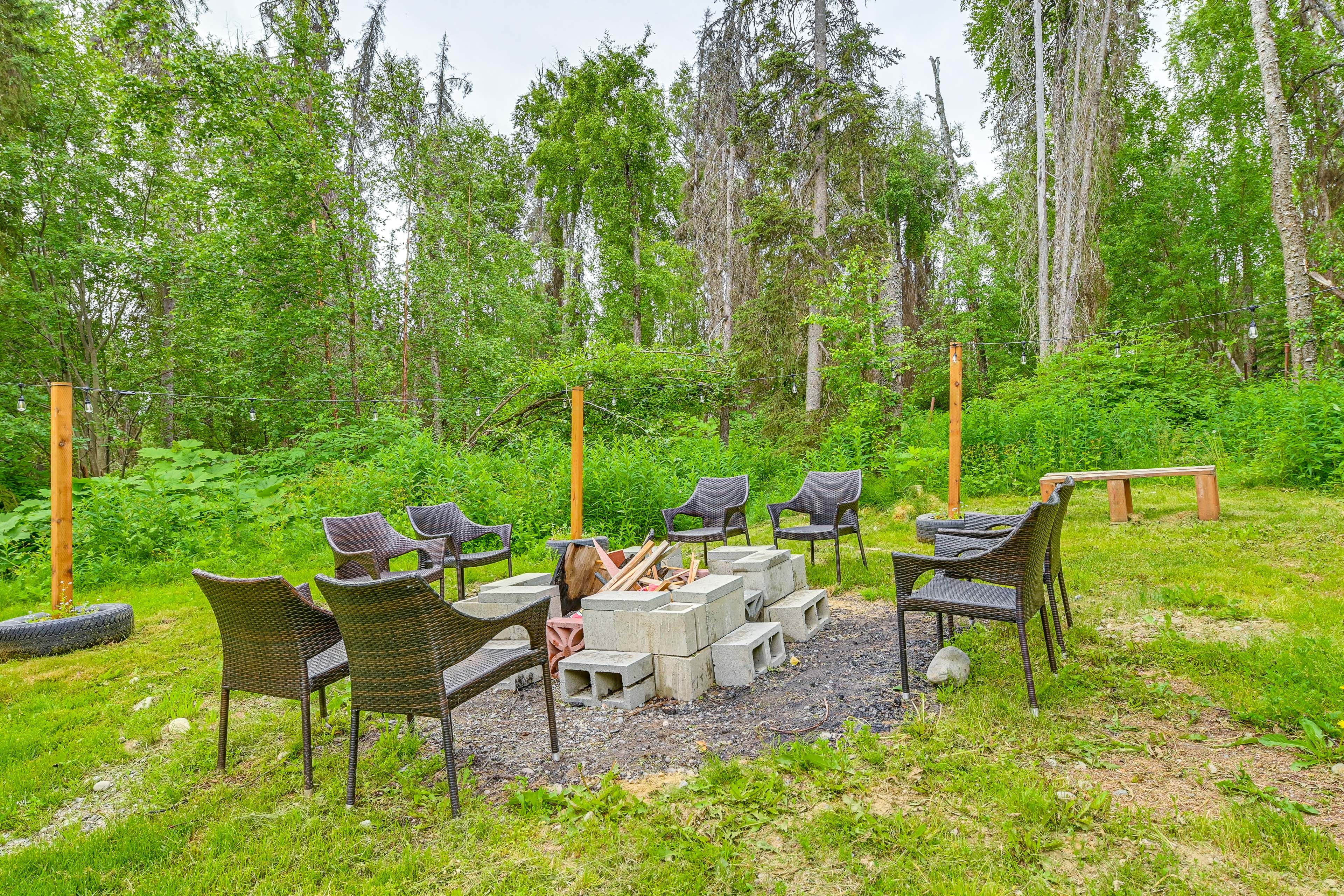 Private Backyard Area | BBQ Grill | 2-Story Cabin