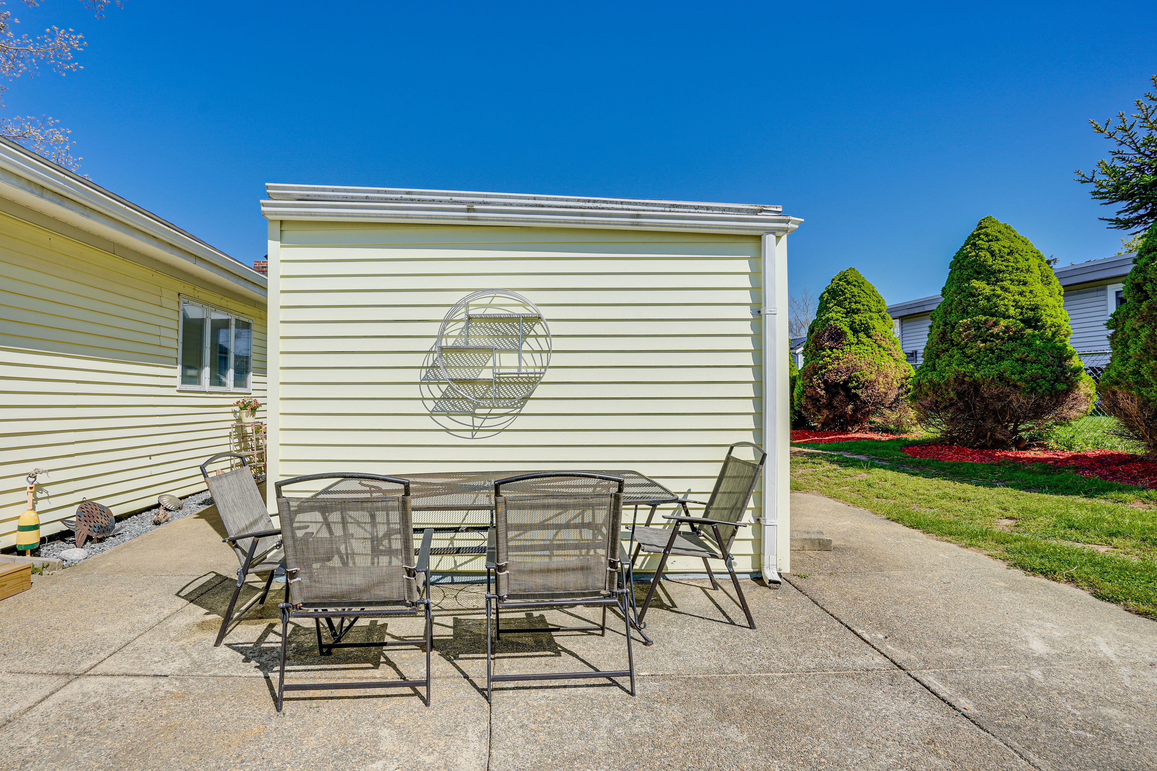 Patio | Gas Grill (Propane Provided) | Outdoor Seating & Dining