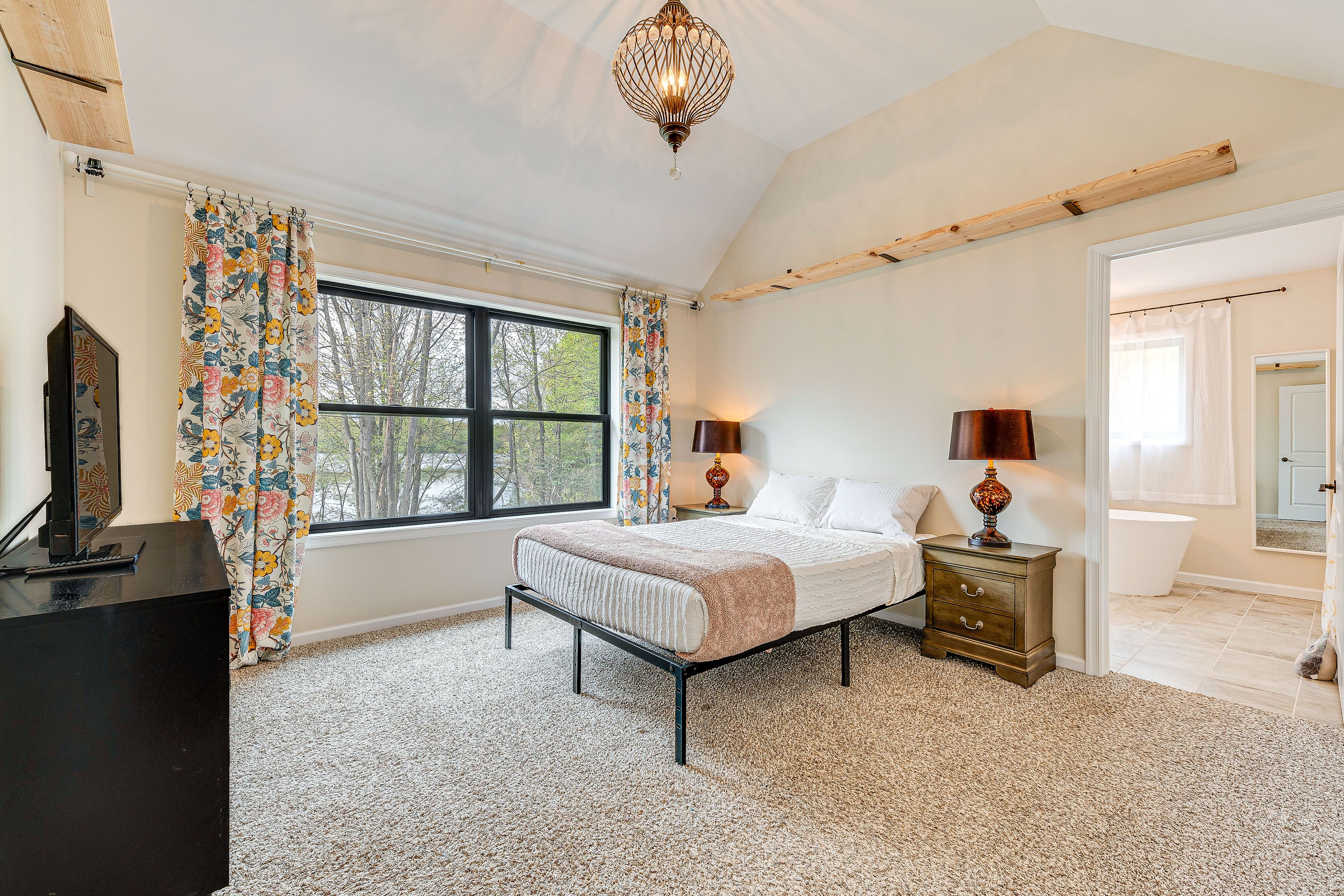 Bedroom 1 | Queen Bed | Linens Provided | Flat-Screen TV