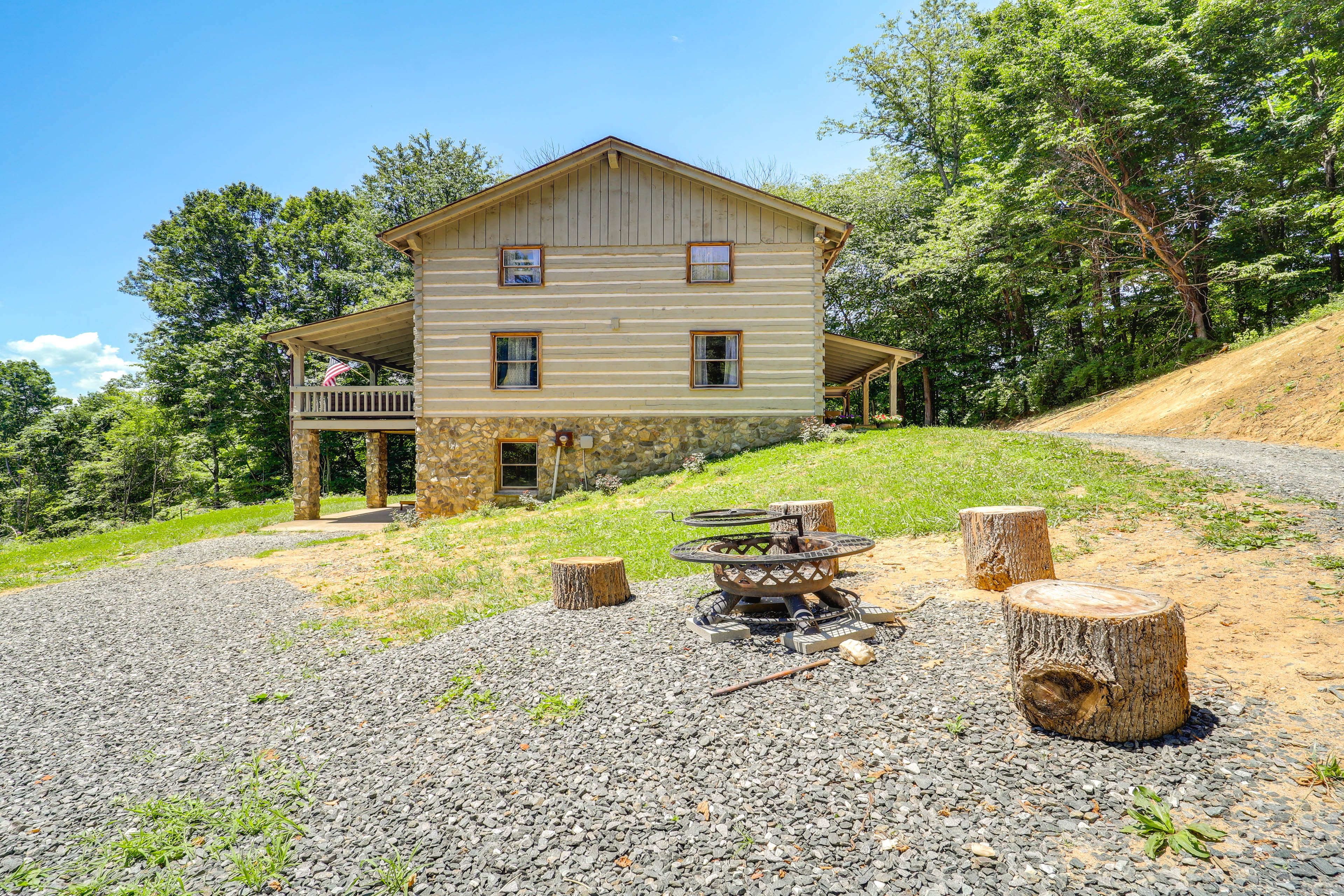 Wood-Burning Fire Pit (Wood Provided)