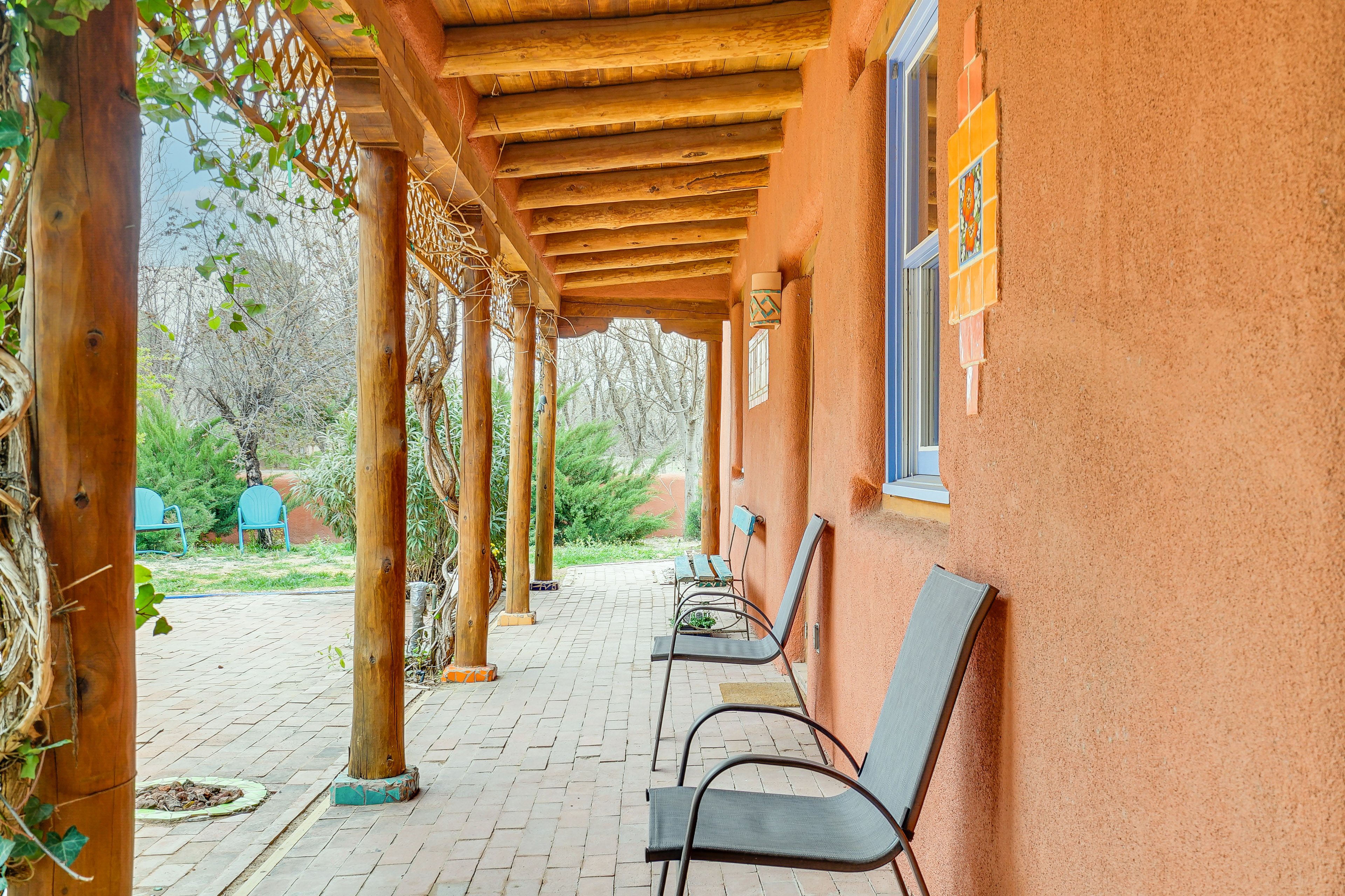 Patio | Gas Grill (Propane Provided) | Pecan Orchard On-Site