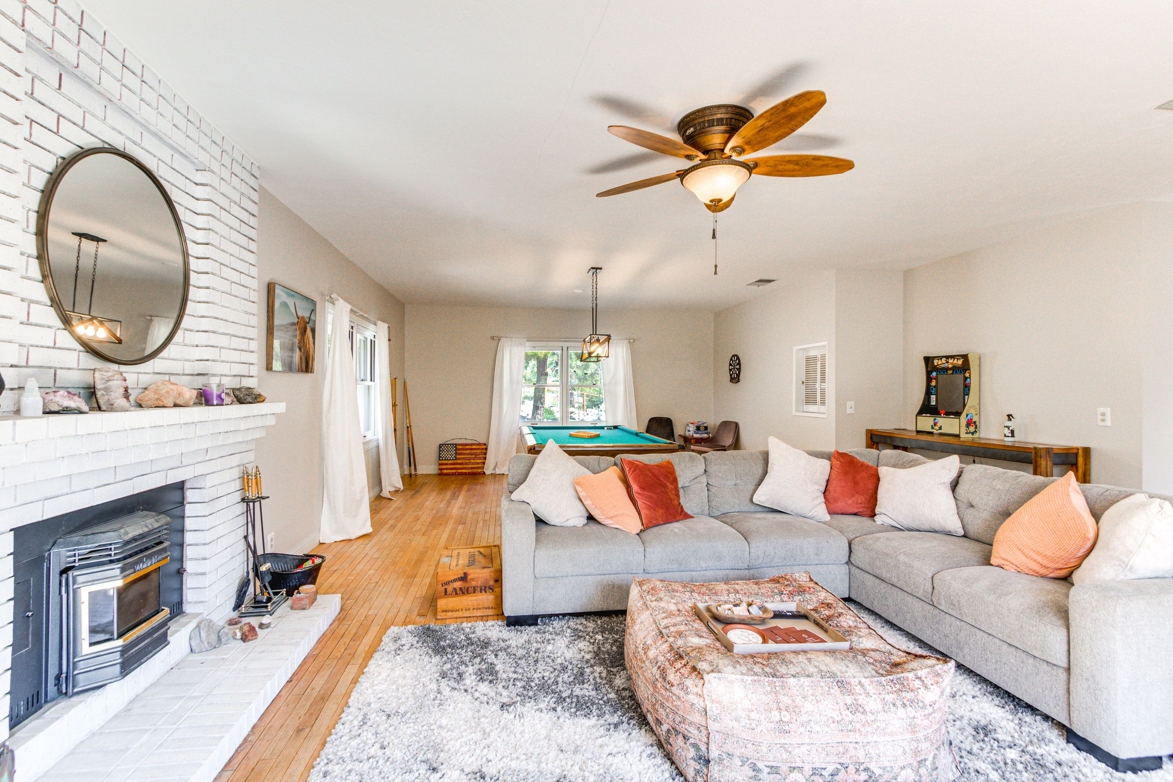 Living Room | 1st Floor | Central A/C & Heating | 2-Story Home