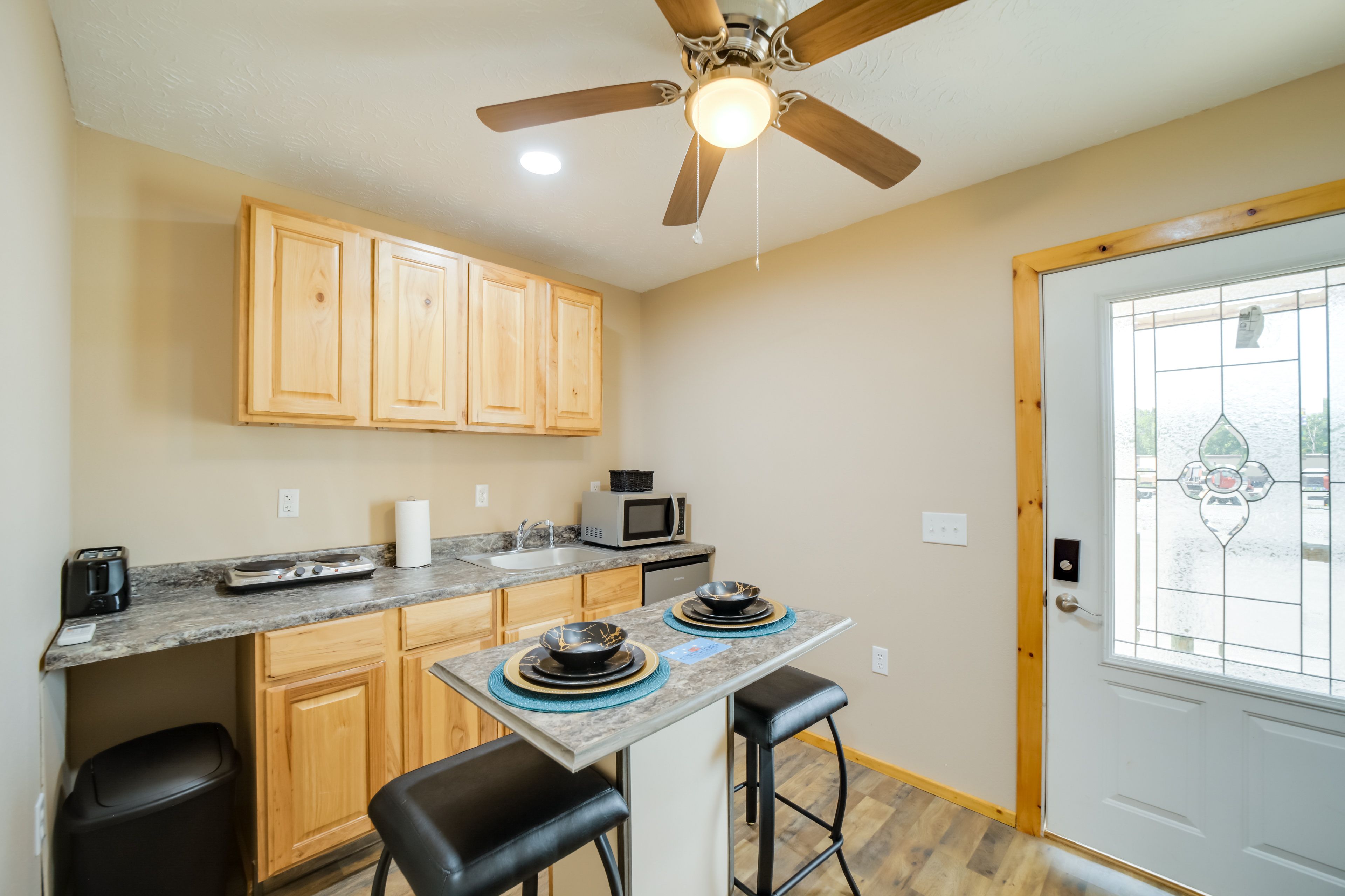 Kitchenette | Keurig Coffee Maker | Toaster | Hot Plate