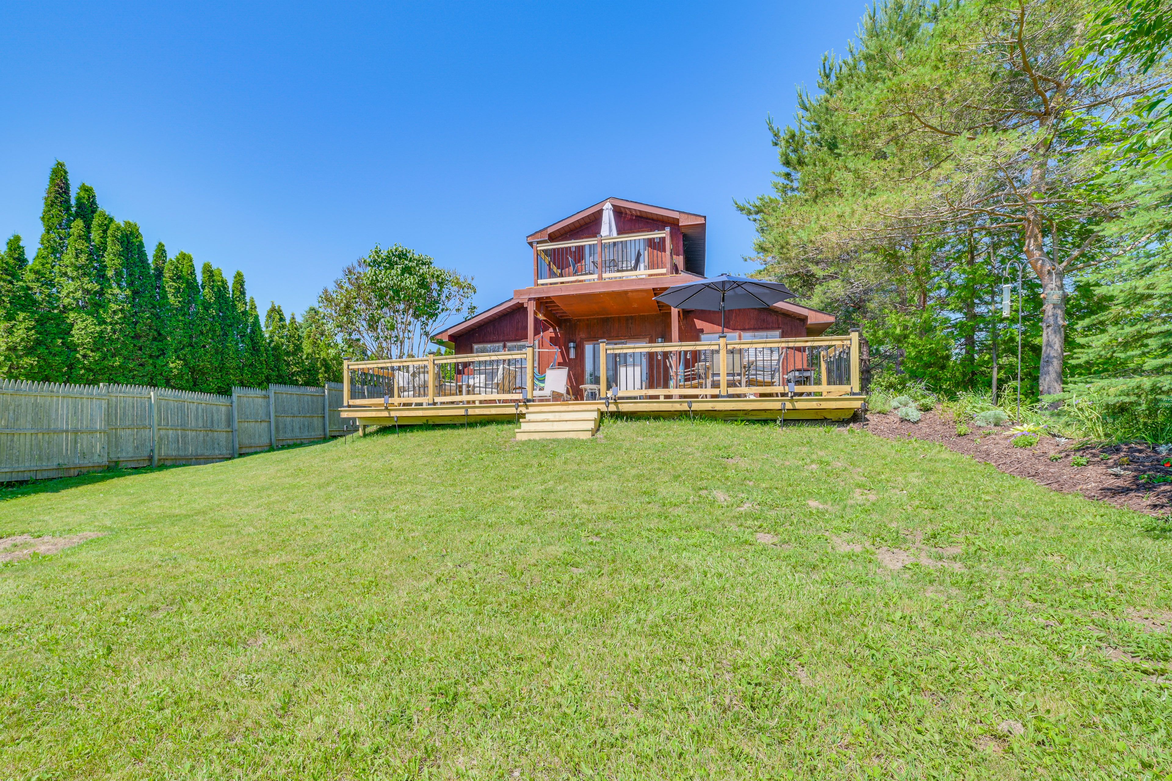 House Exterior | Patio w/ Picnic Table | Charcoal Grill | Private Yard