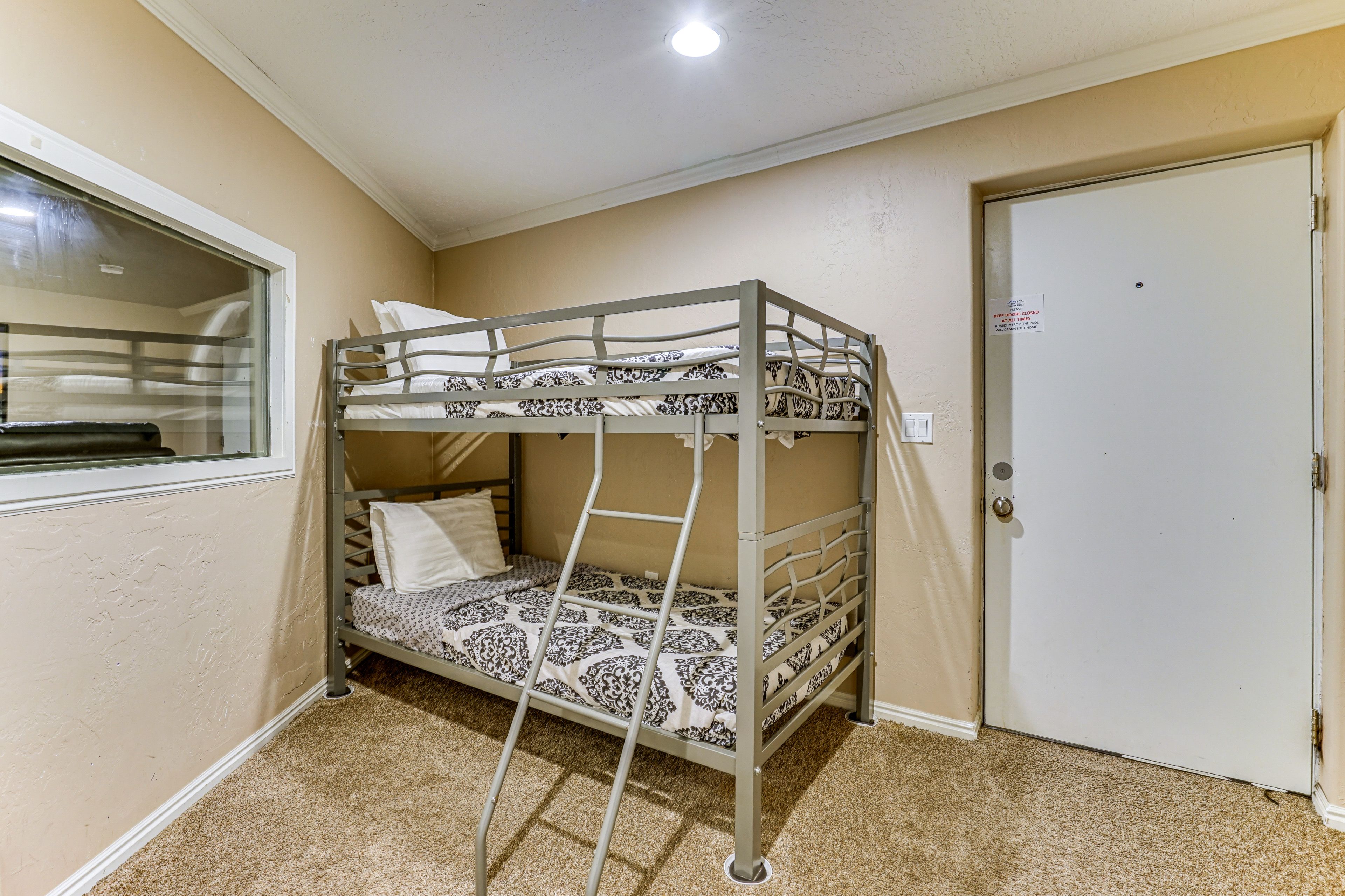 Bedroom 5 | Twin Bunk Bed | Basement Level