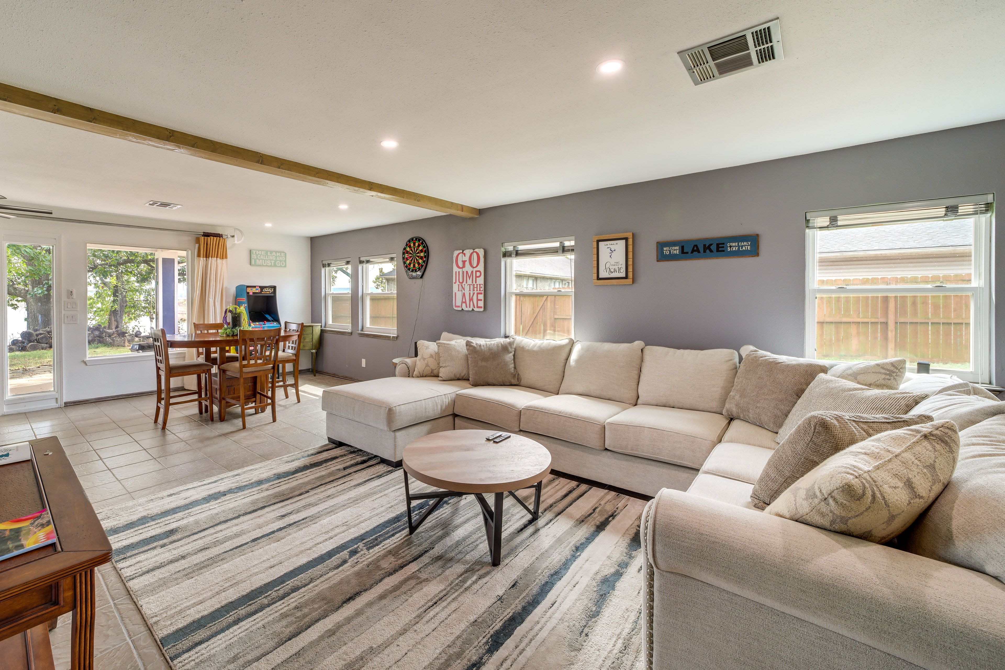 Living Room | Smart TV | Central Air Conditioning & Heating