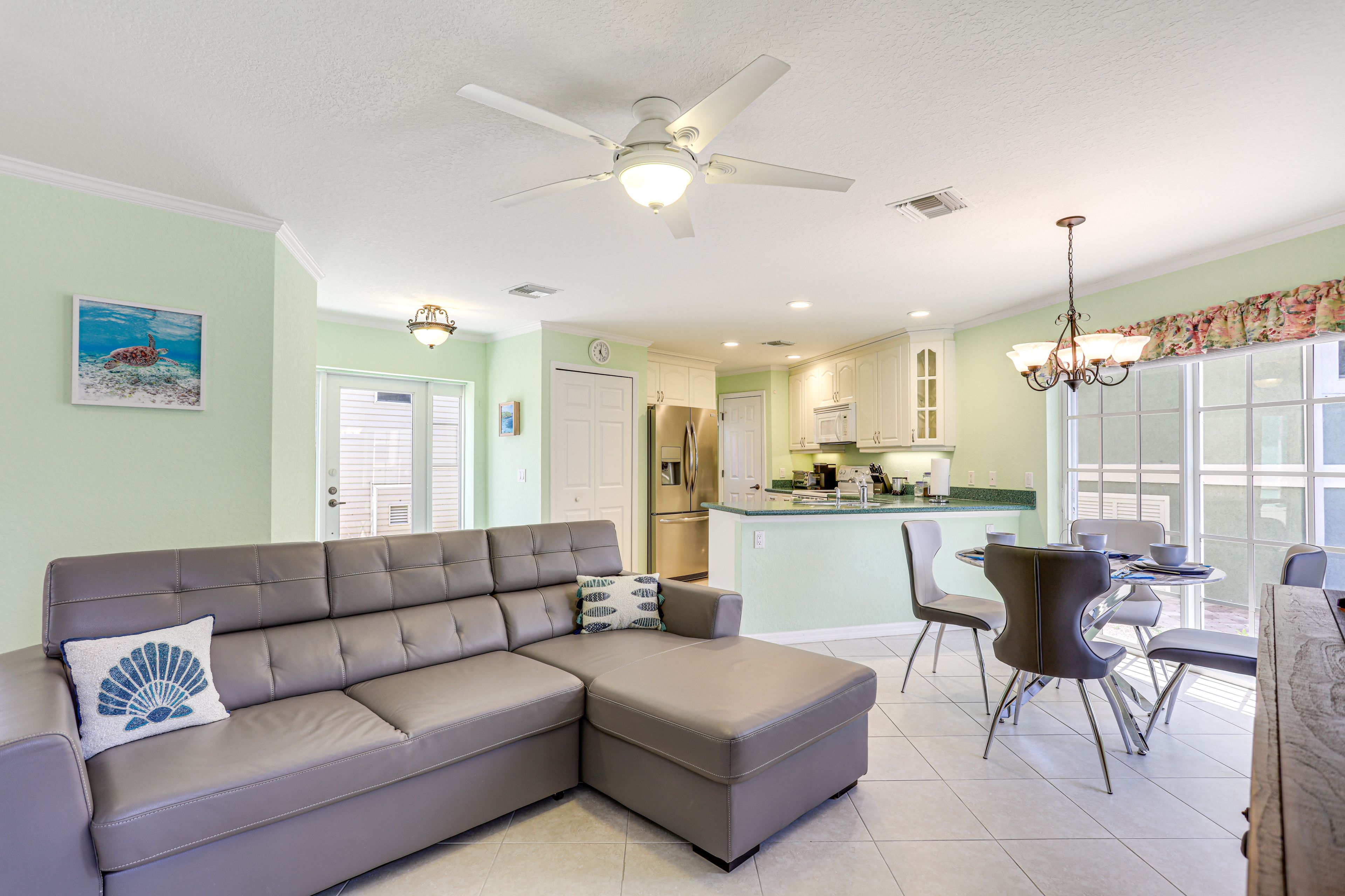 Living Room | 2-Story Home | Central Air Conditioning