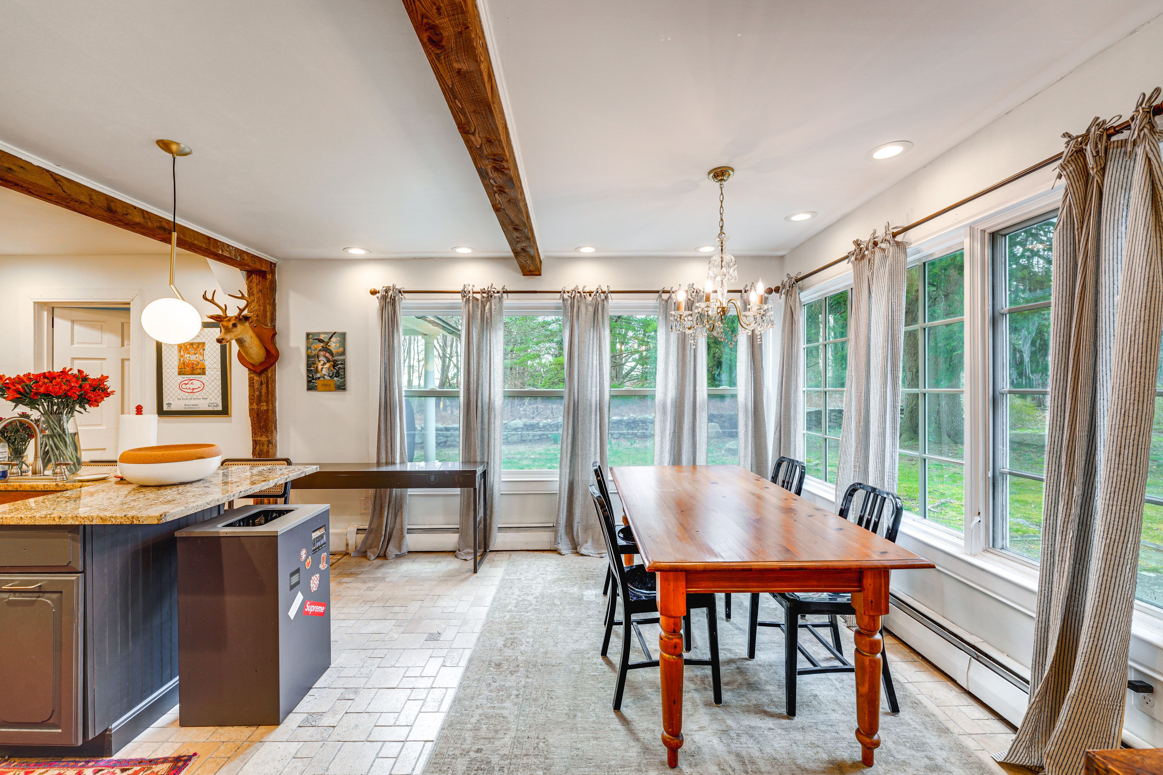 Additional Dining Area | 1st Floor | Flat-Screen TV