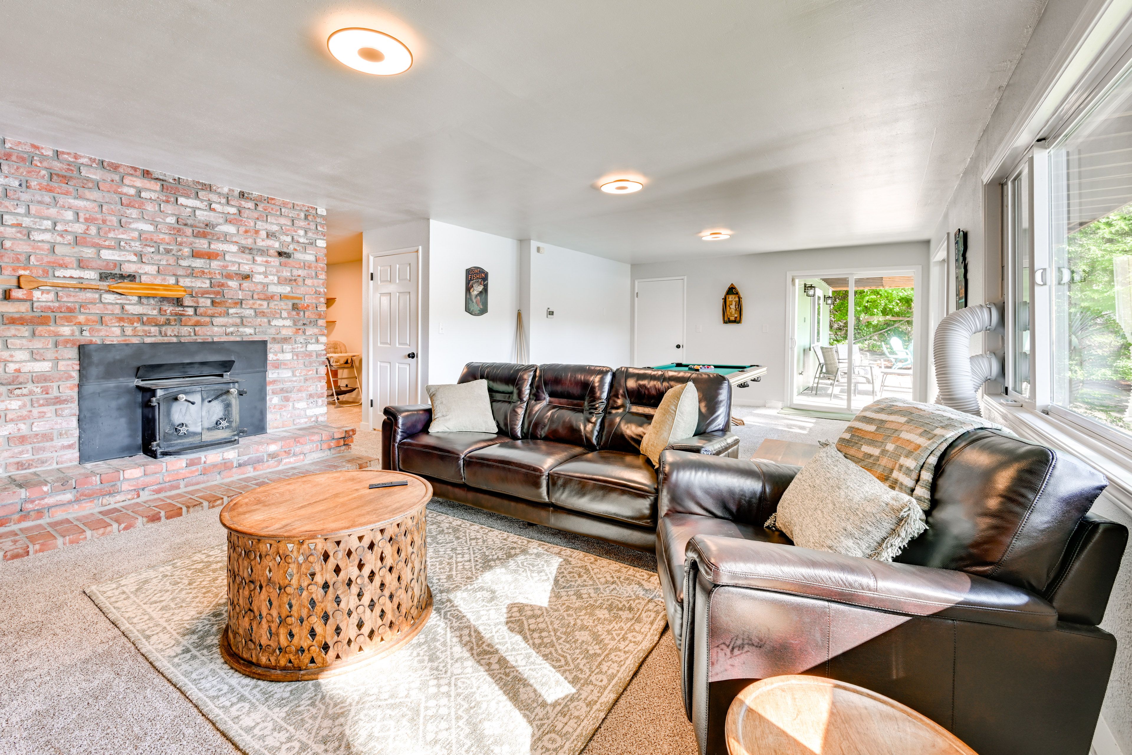 Game Room | Lower Level | Flat-Screen TV | Wood-Burning Stove