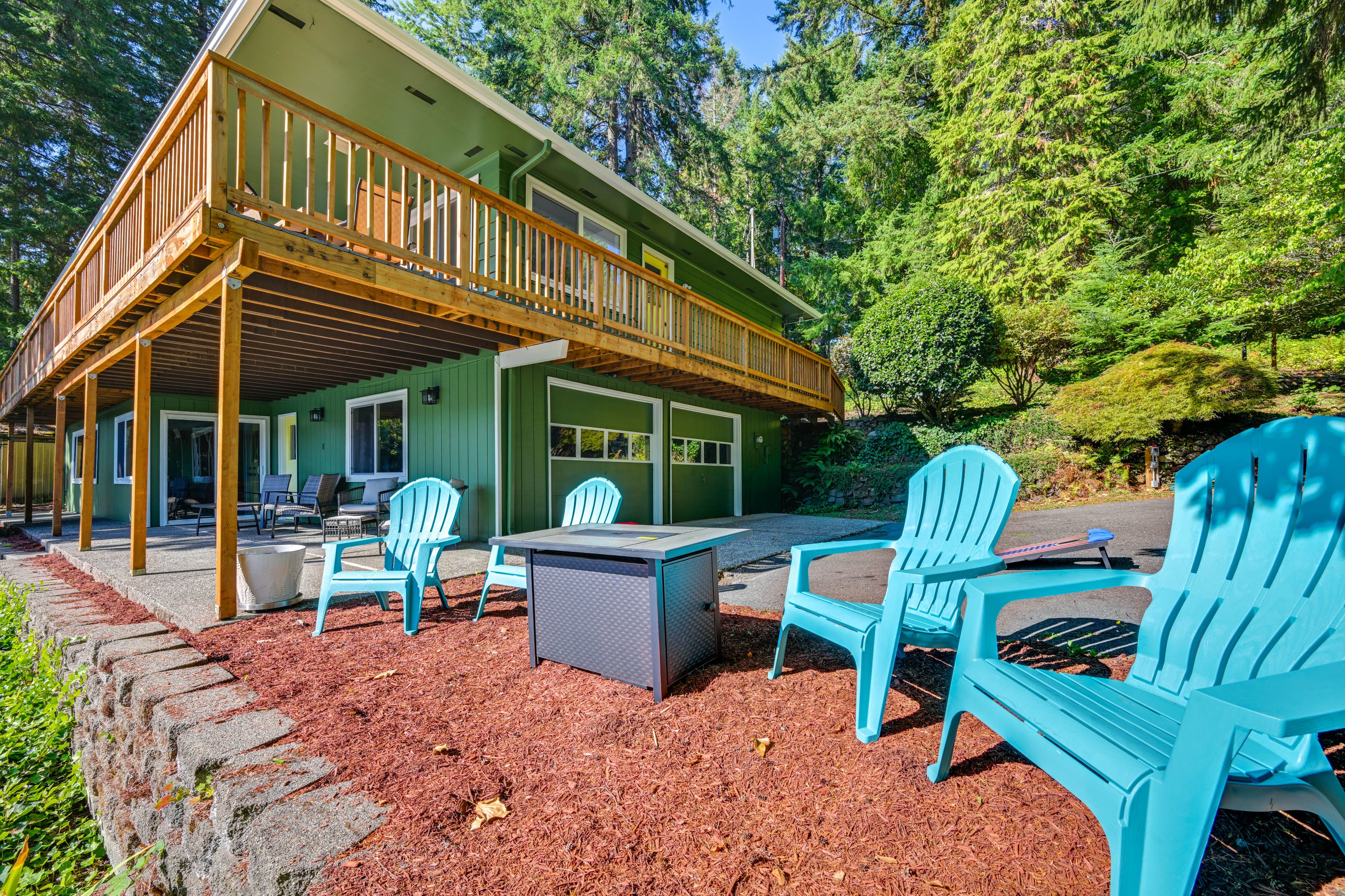 Exterior | 2-Story Home | Gas Fire Pit