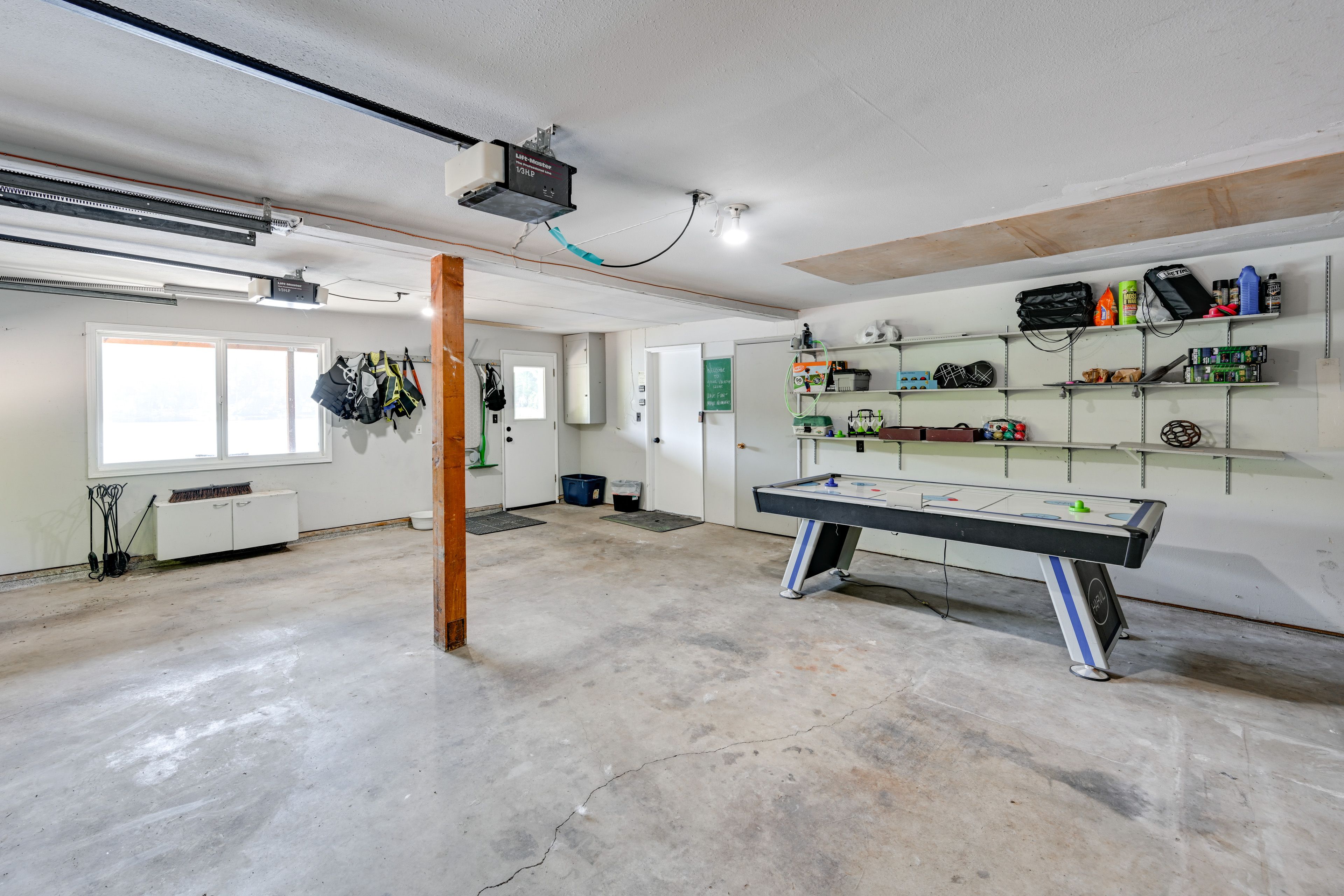 Garage | Air Hockey Table | Life Vests