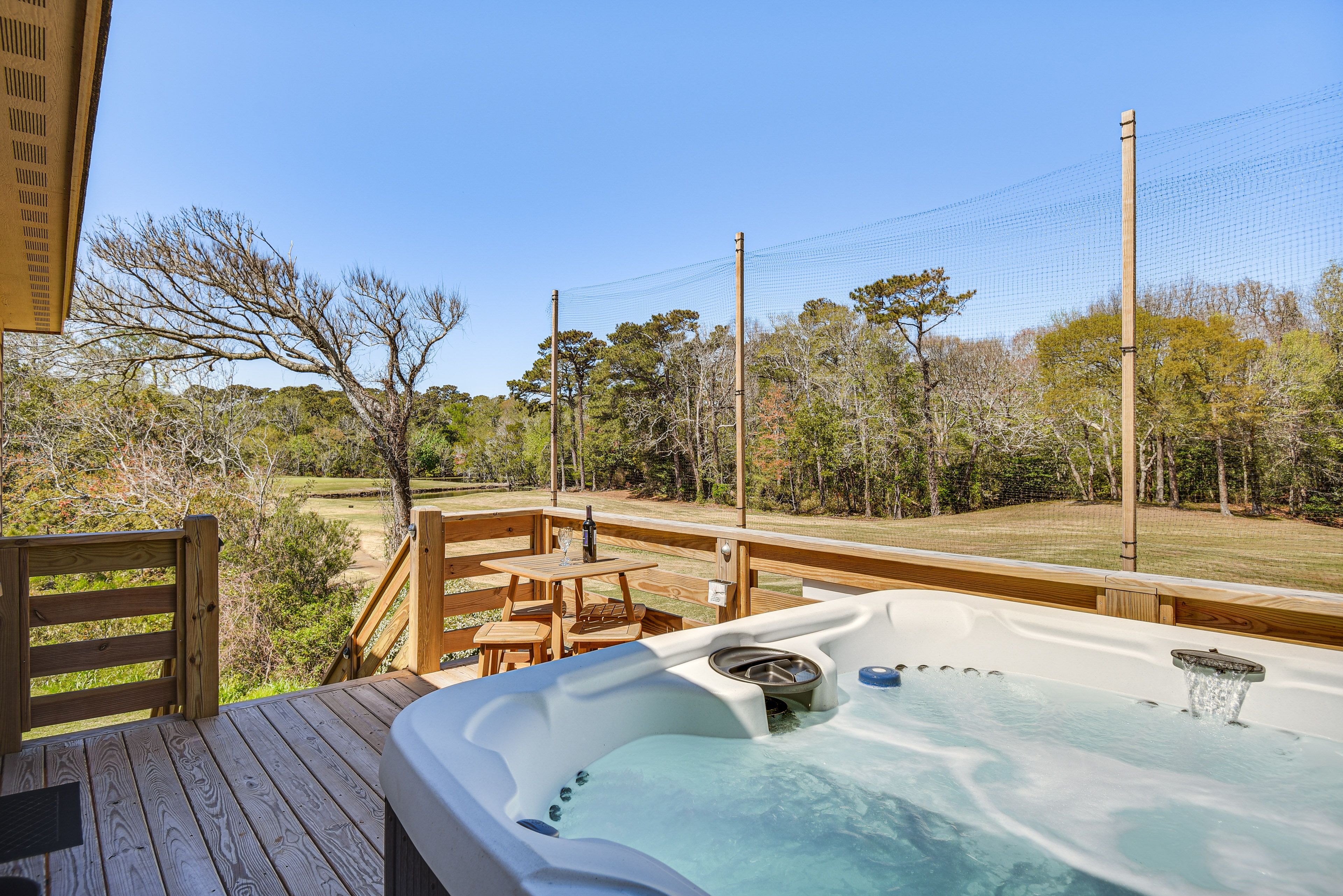 Apartment Exterior | Furnished Balcony/Deck | Dining Area | Private Hot Tub