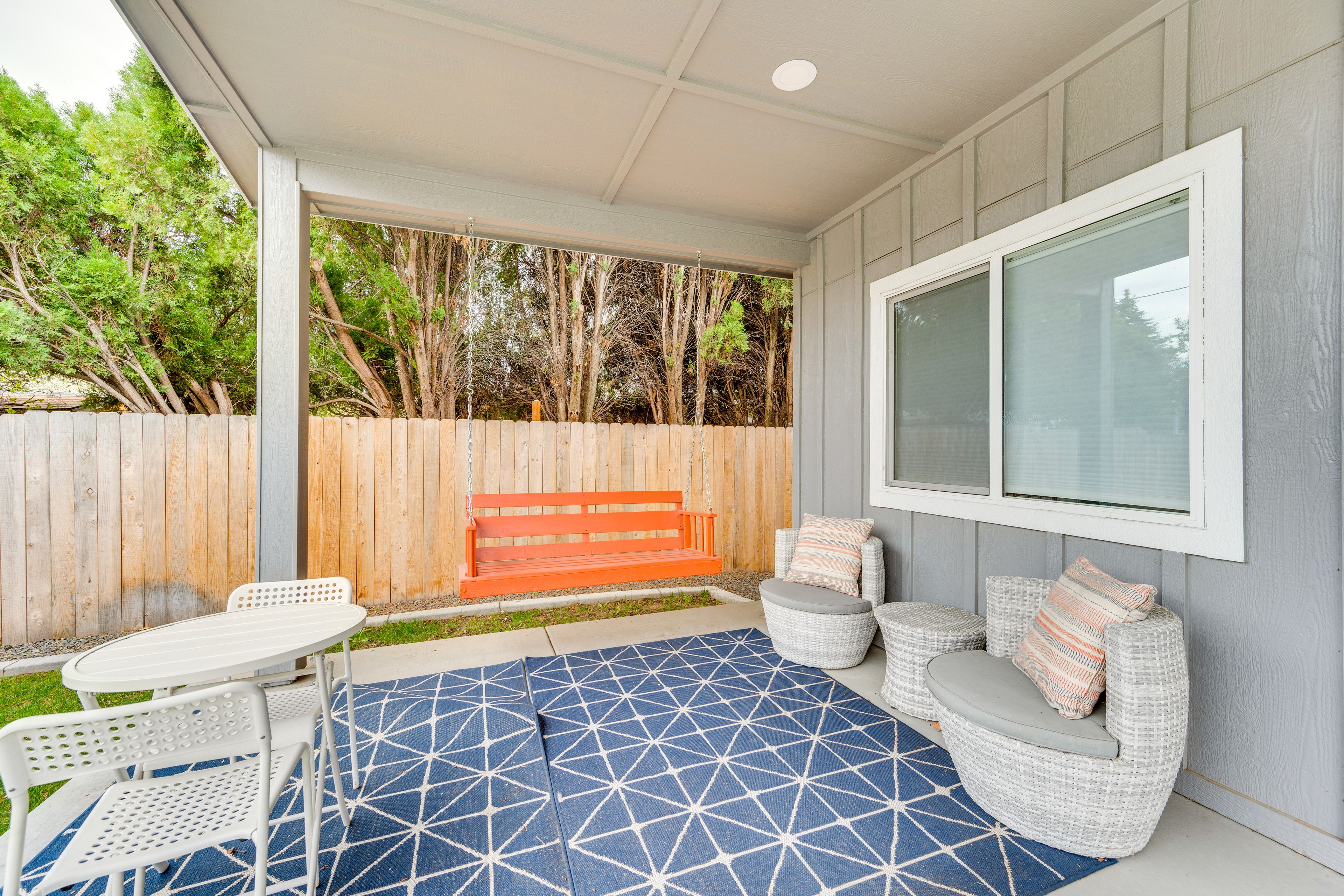 Covered Patio | Porch Swing | Outdoor Seating Areas