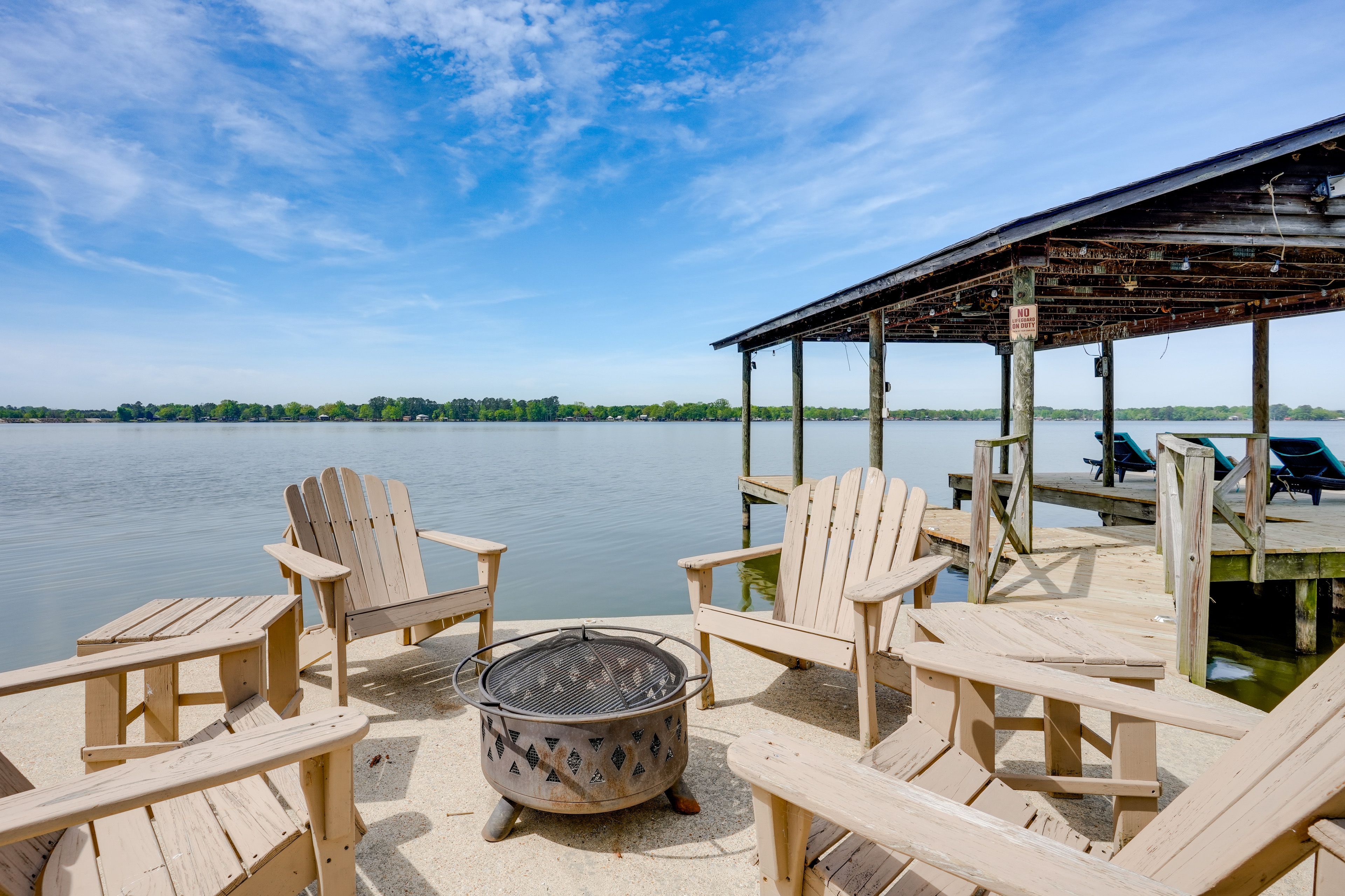 Private Boat Dock | Wood-Burning Fire Pit