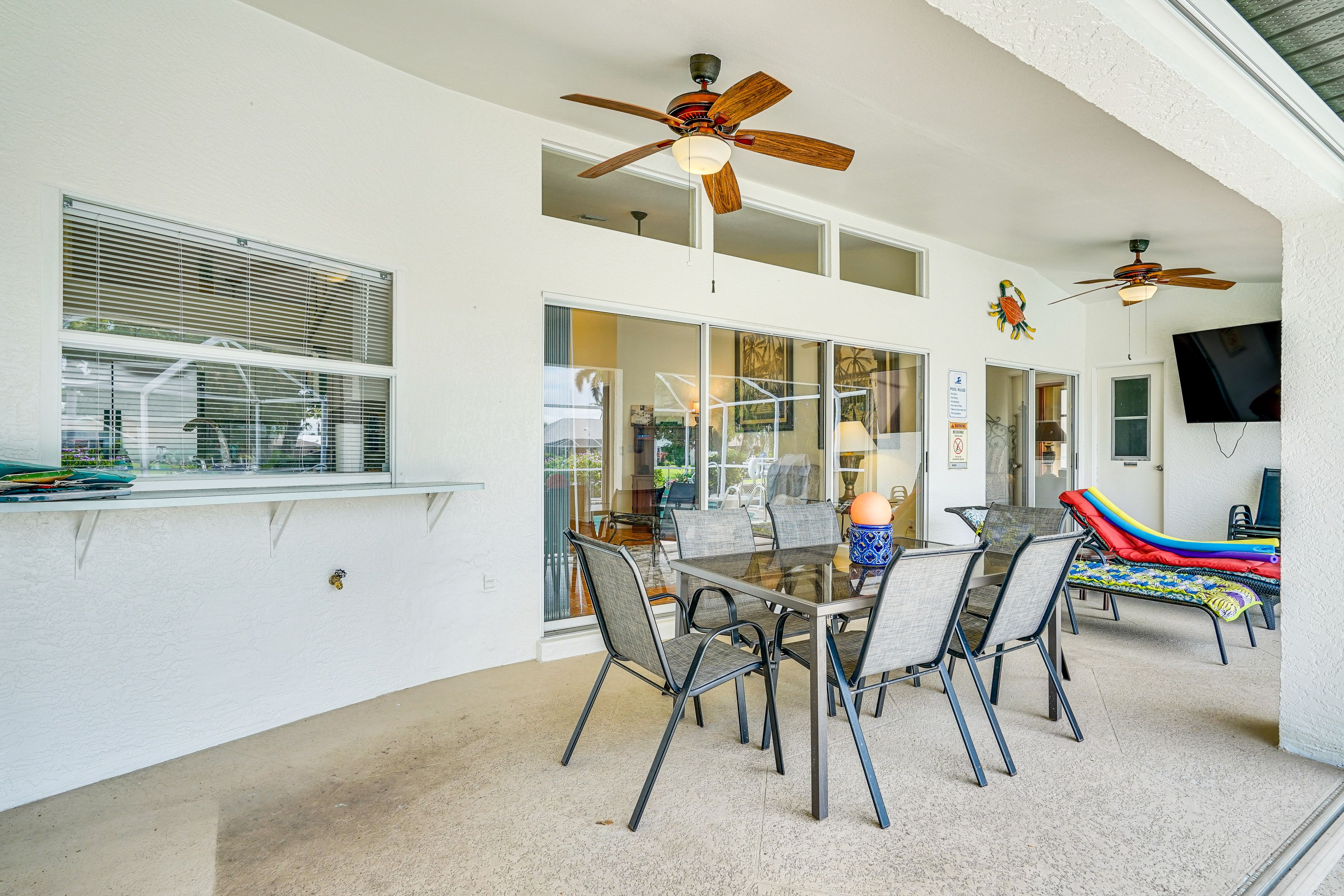 Furnished Patio w/ Dining Area | Smart TV