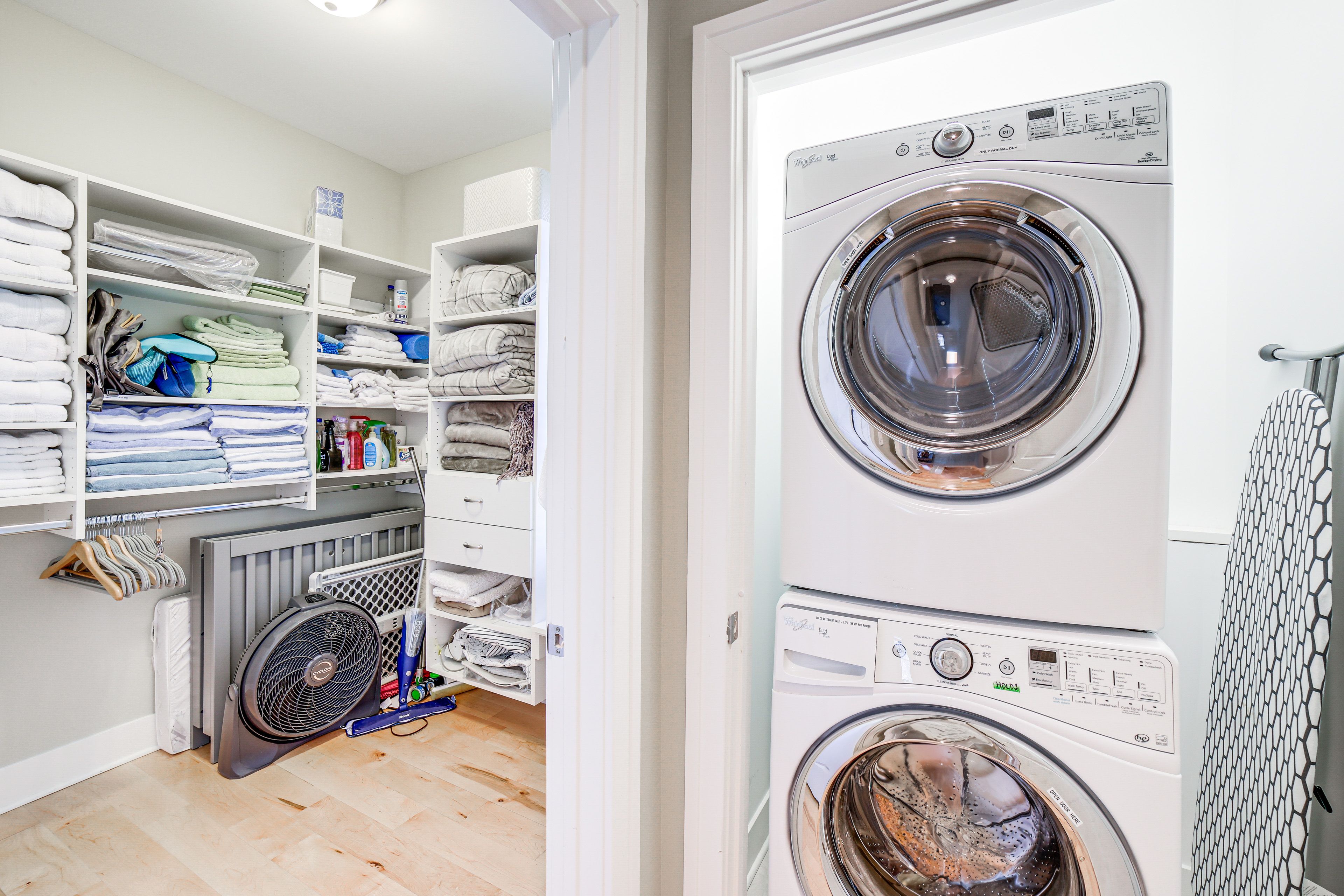 Laundry Area | 1st Floor | Crib | Washer/Dryer | Laundry Detergent | Iron/Board