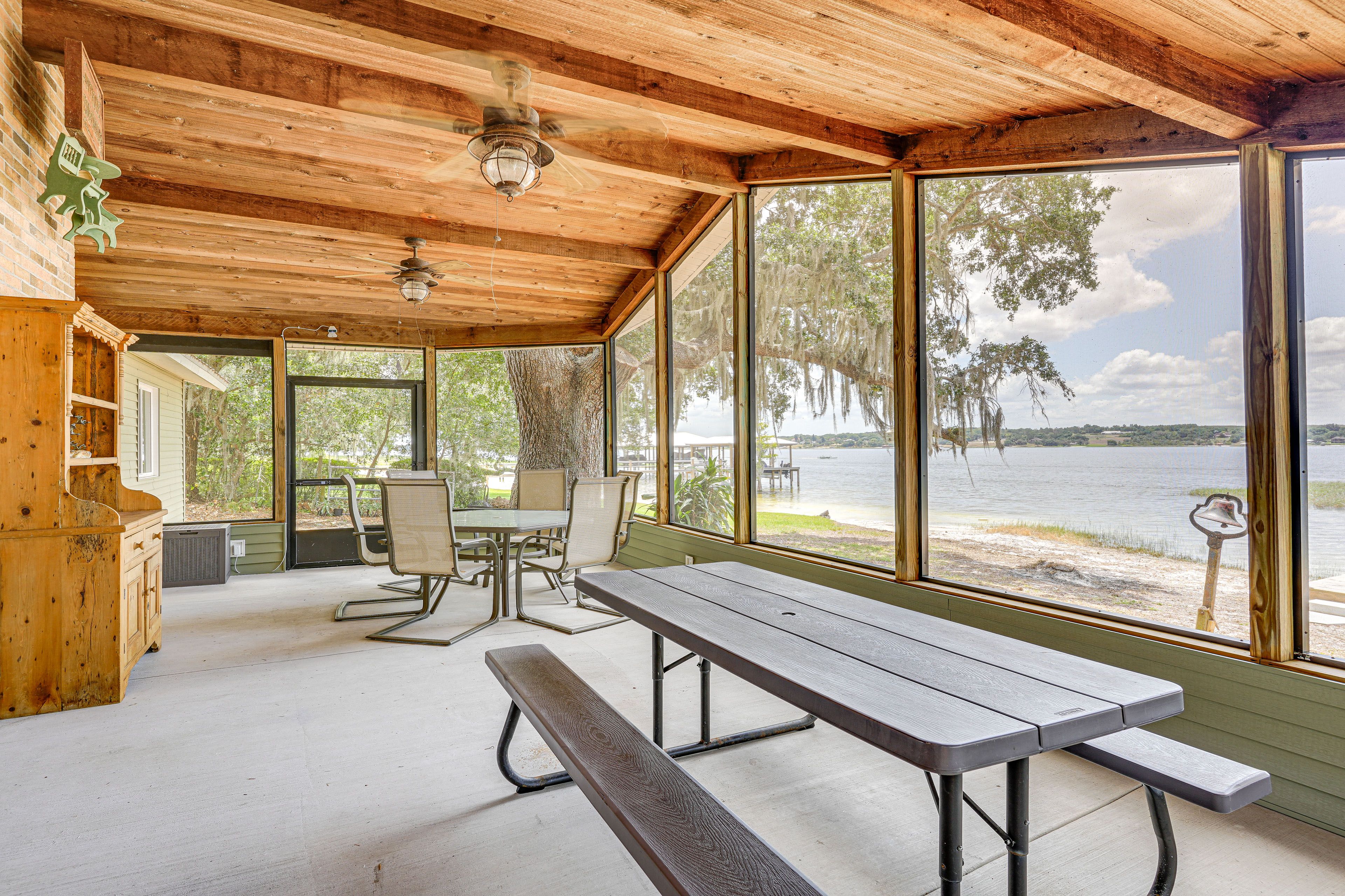 Screened Porch | Lakefront Property | Single-Story Home