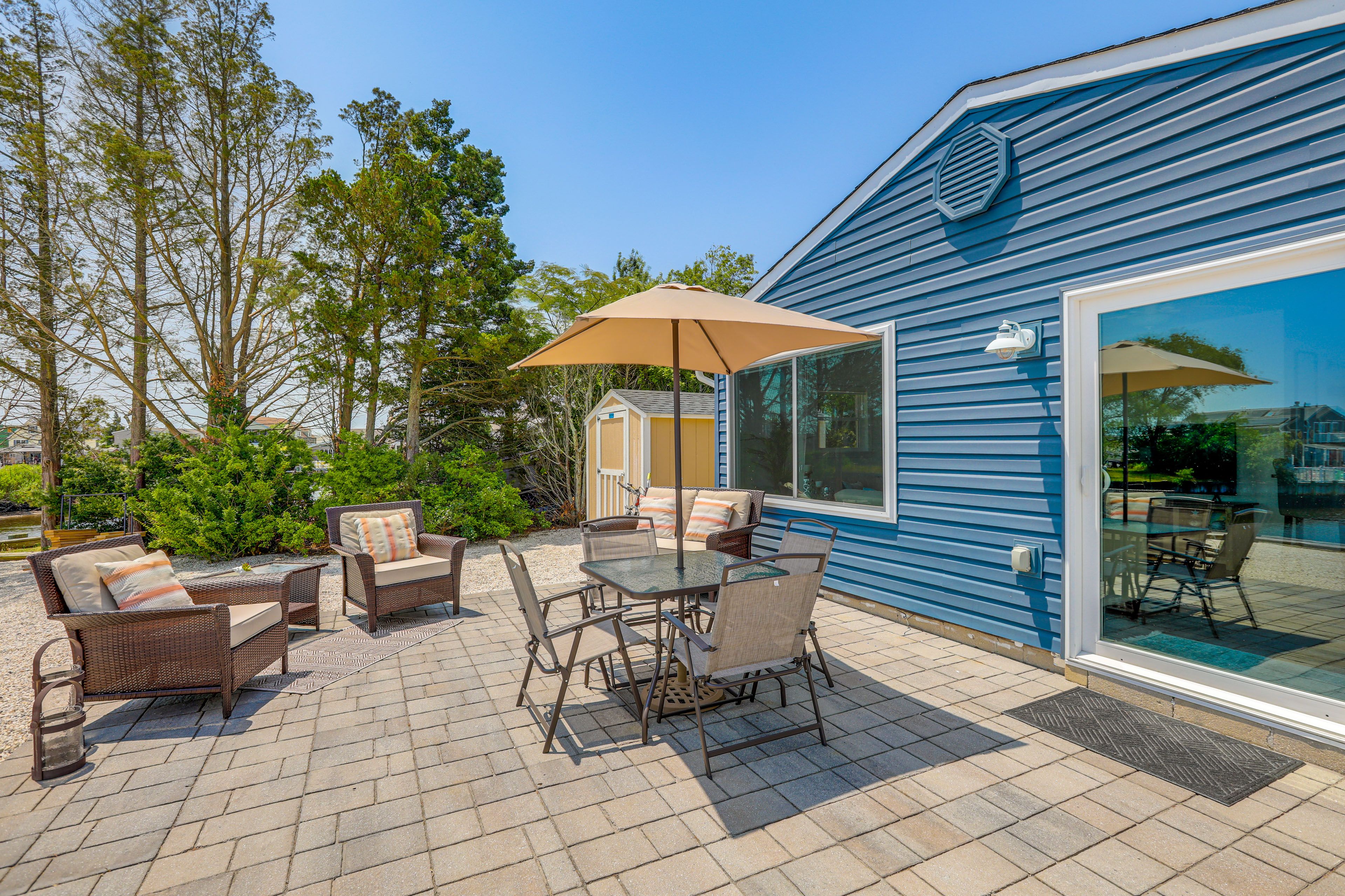 Patio | Outdoor Seating Areas | Gas Grill | Water Views