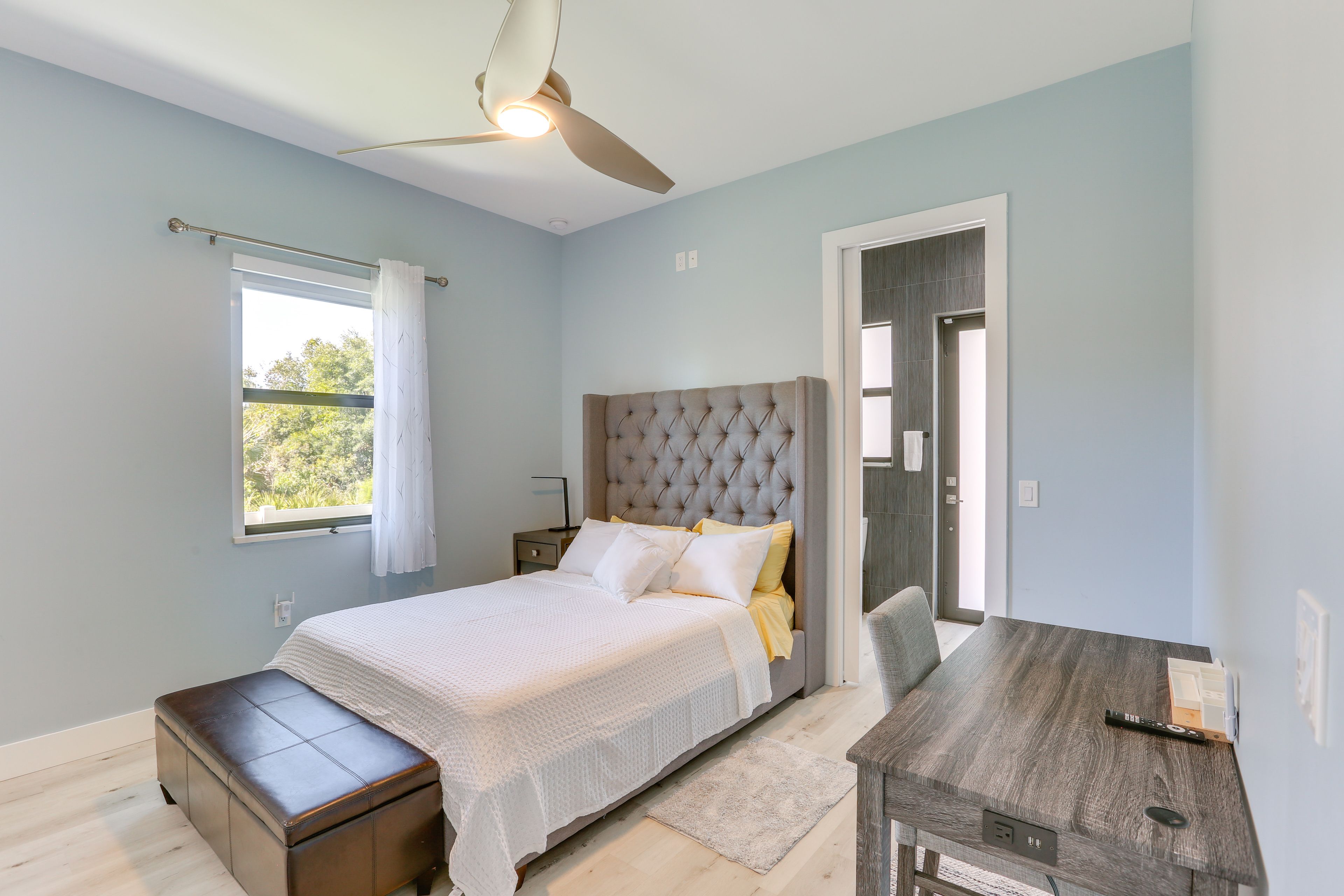 Bedroom 2 | Queen Bed | Smart TV w/ Cable | Laptop Workspace