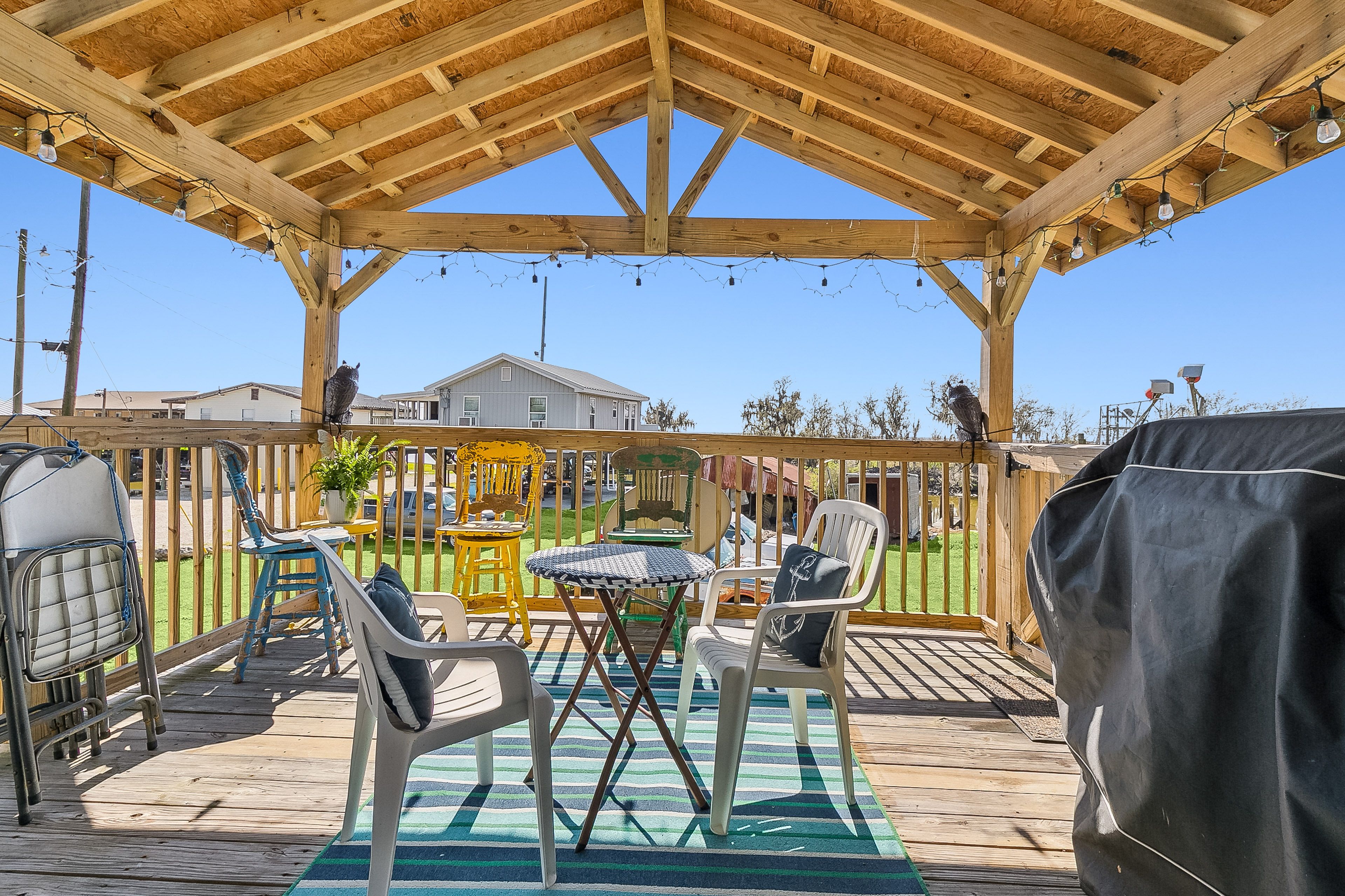 Balcony | Outdoor Seating & Dining | Outdoor String Lights
