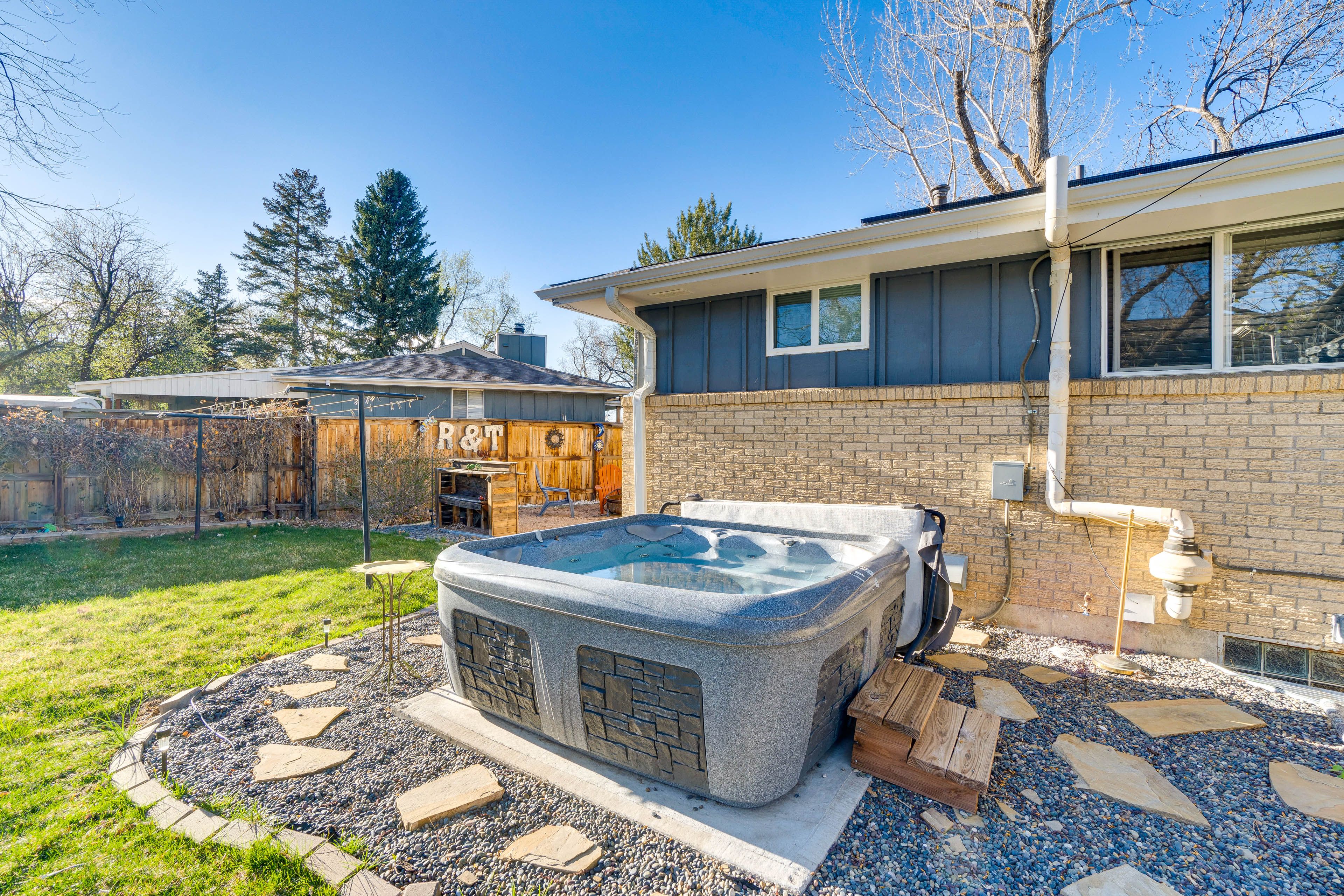 House Exterior | Private Hot Tub