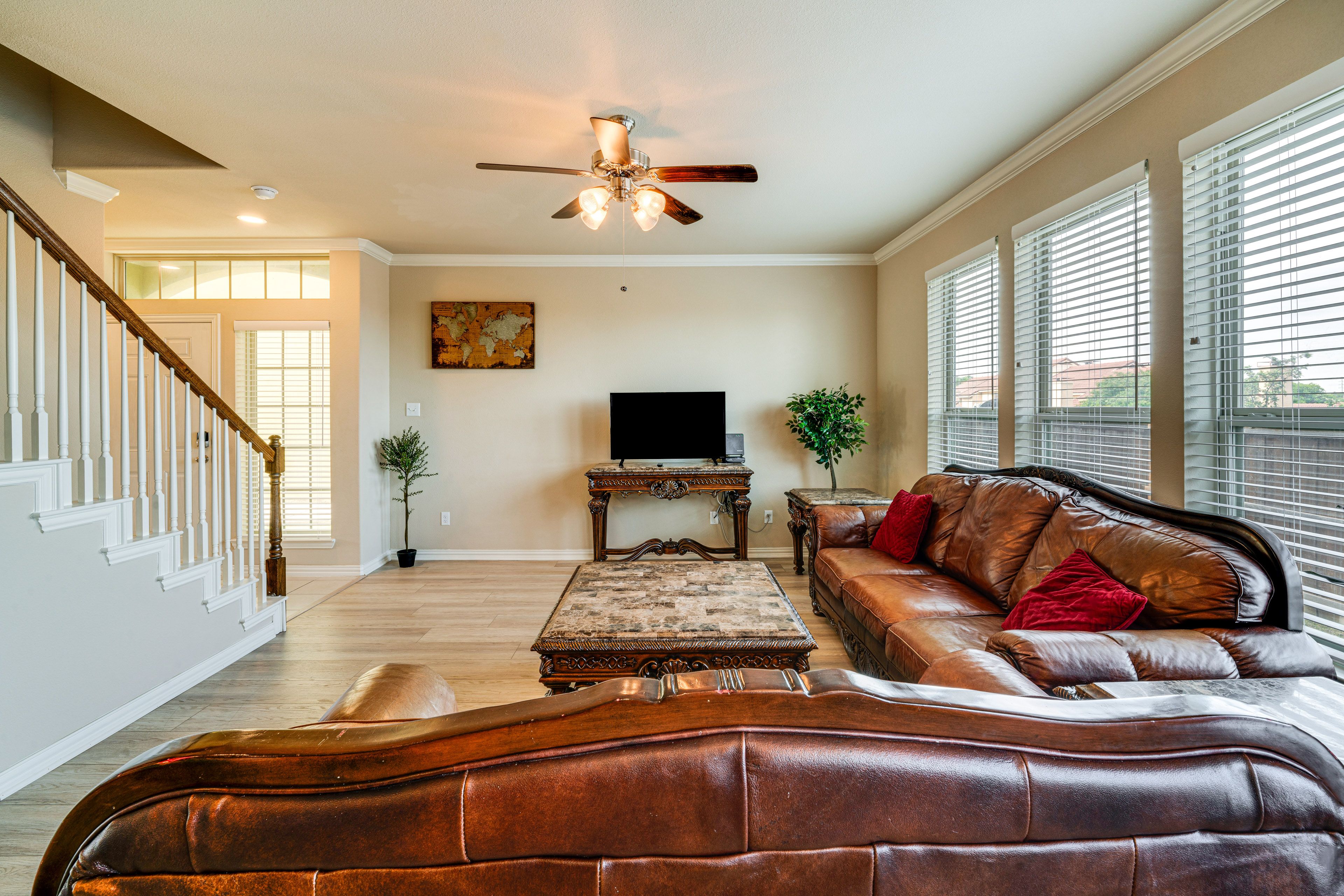 Living Room | Smart TV | Central A/C + Heating | 1st Floor