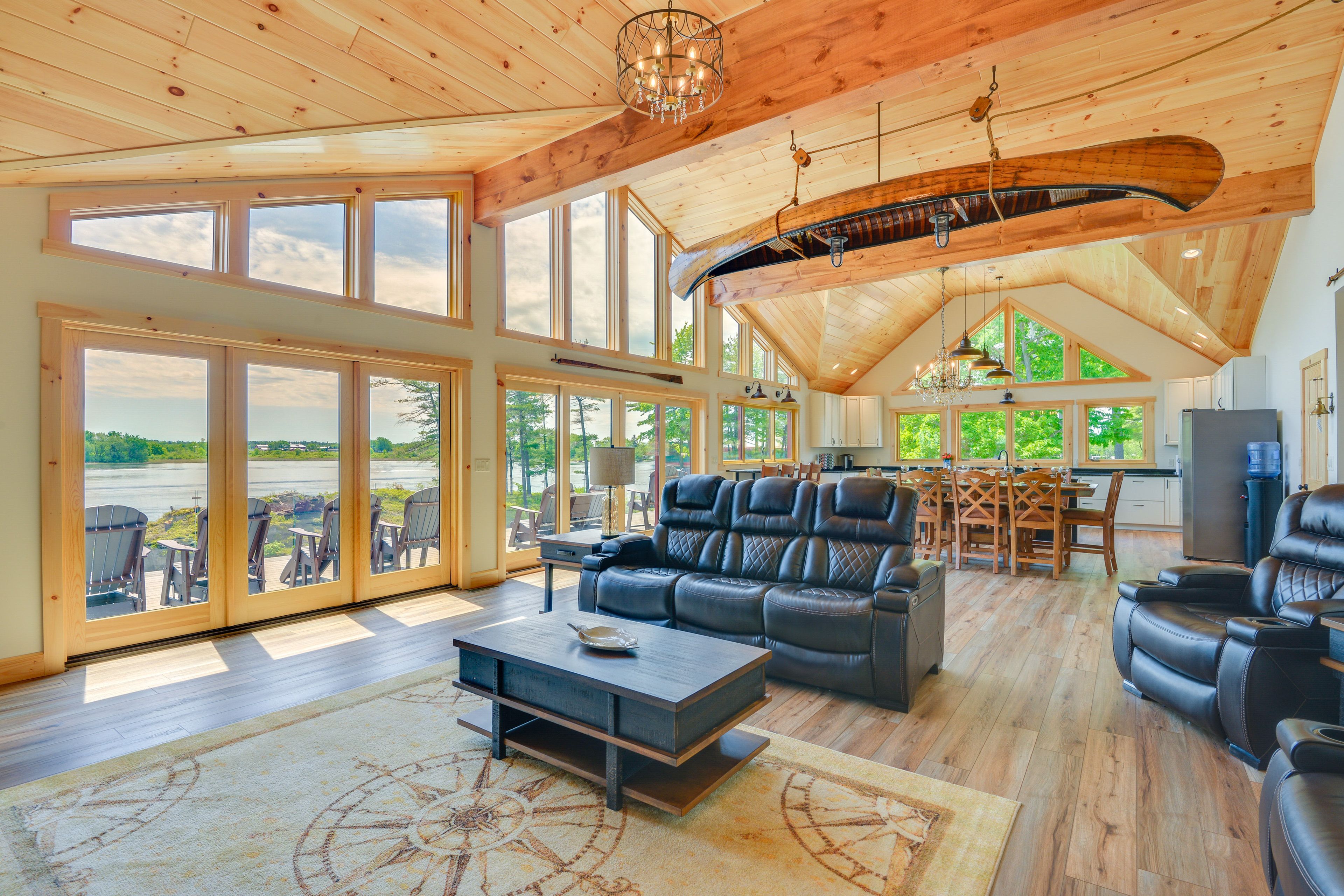 Living Room | Main Level | Central A/C & Heating | Water View | Gas Fireplace