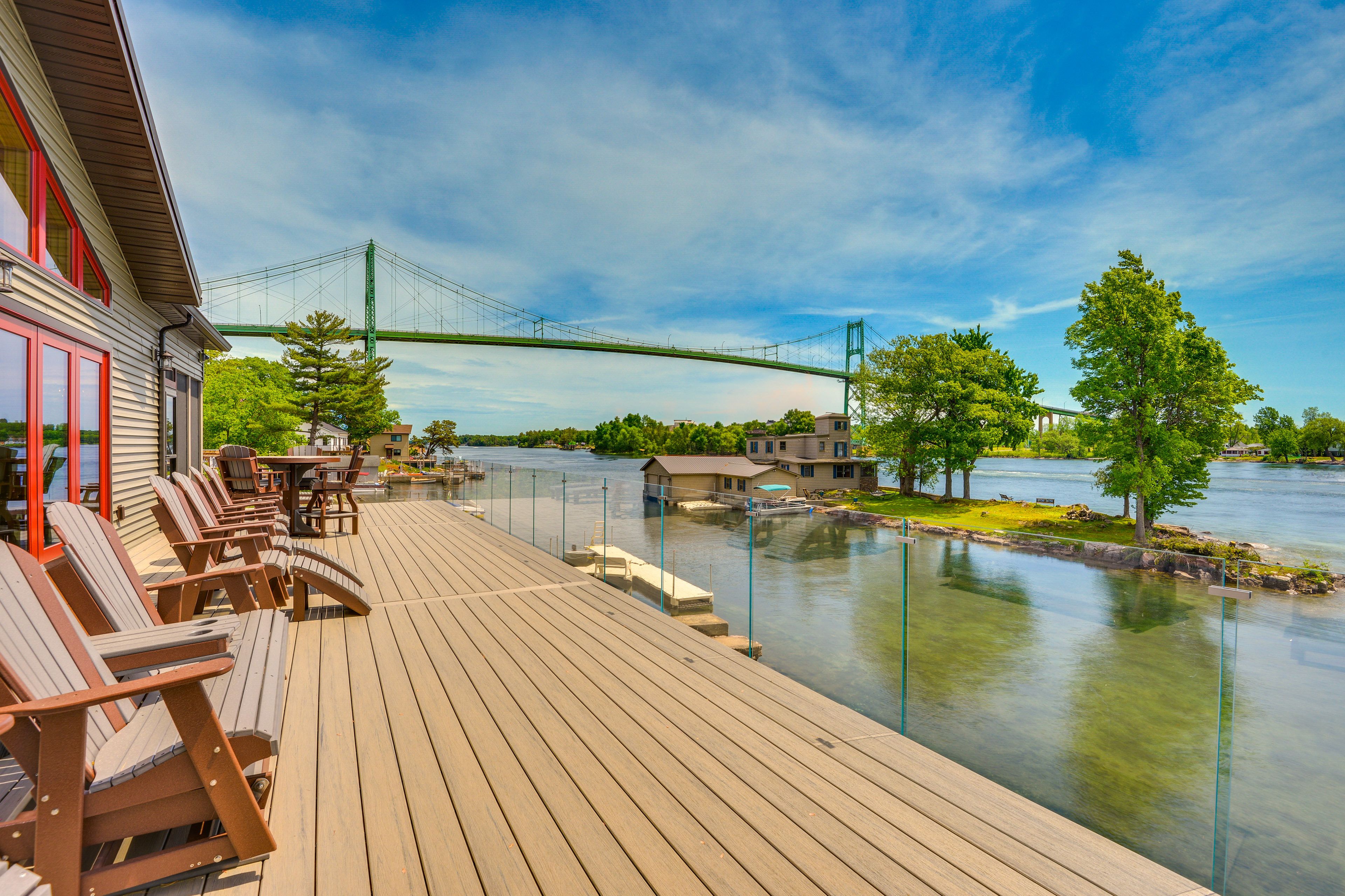 Deck | Seating | Dining Area | Bridge & Water View